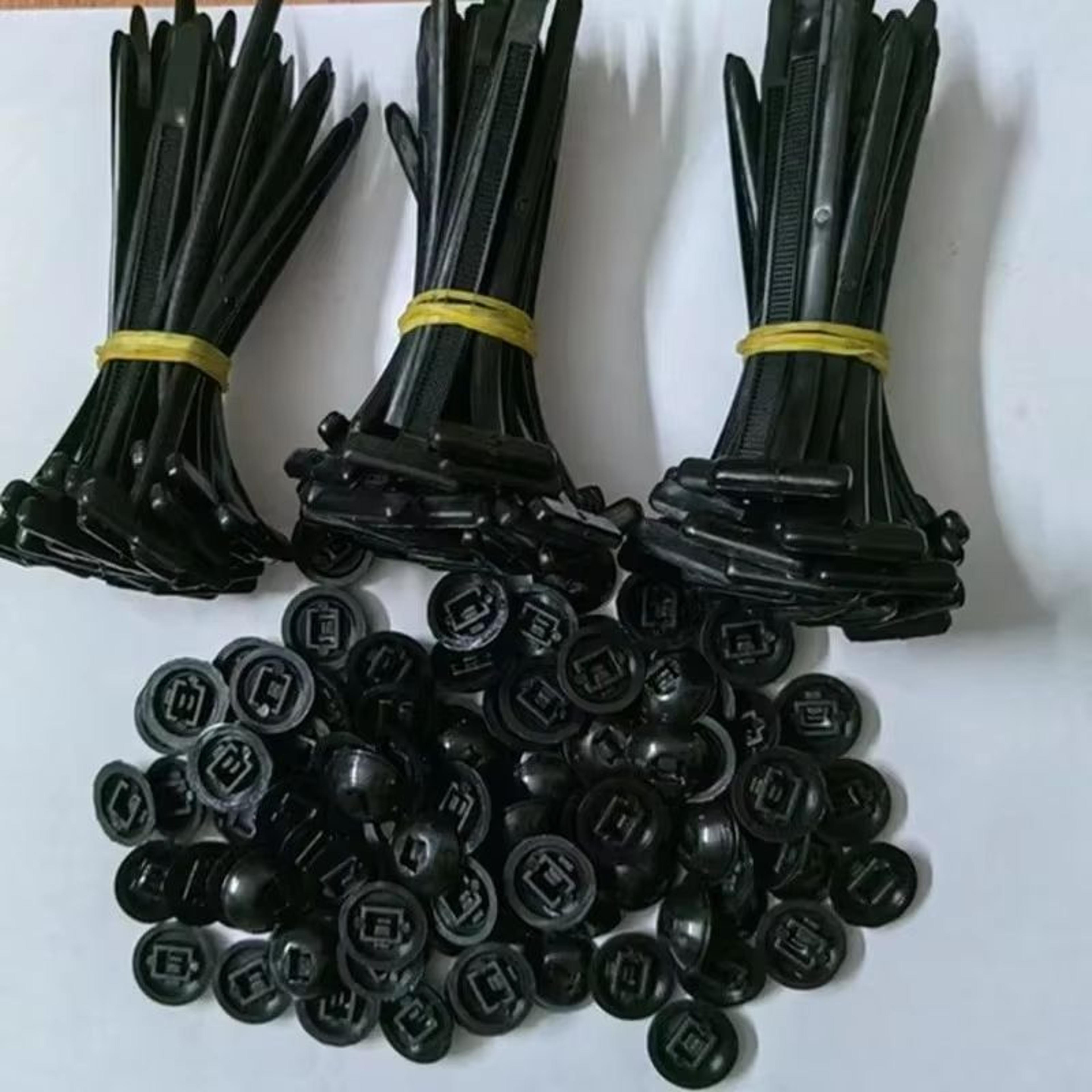 UV Resistant Nylon Cable Tie Buckle SelfLocking Zip Tie Fasteners With Pin And Button For Quick Rep 7