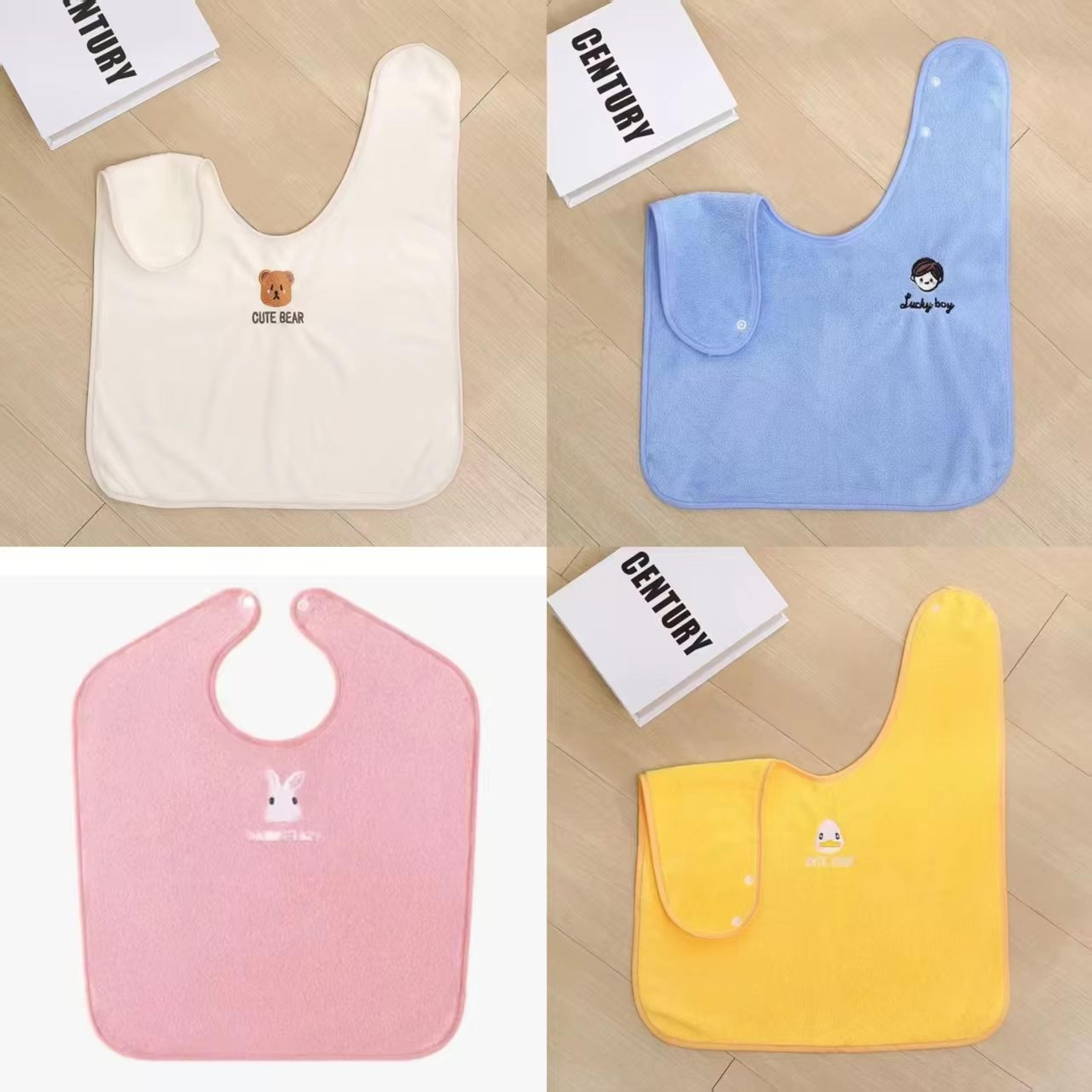Kids Waterproof Towel Bib For Brushing Teeth And Face Washing Soft Skin Friendly Grooming Bib 6