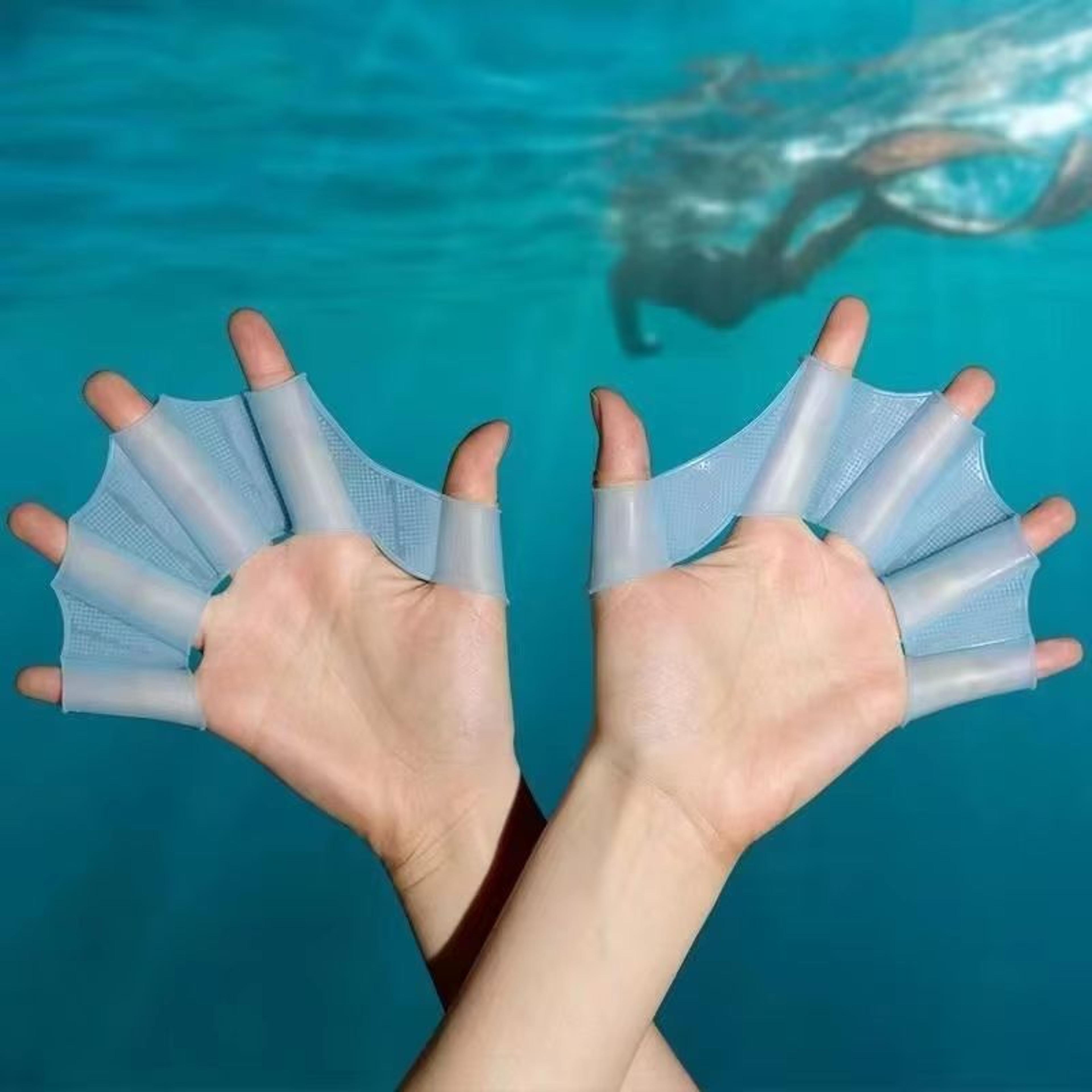 Silicone Swim Hand Paddles For Men Women And Kids WideAngle Stroke Technique Trainer For Pool Train 3