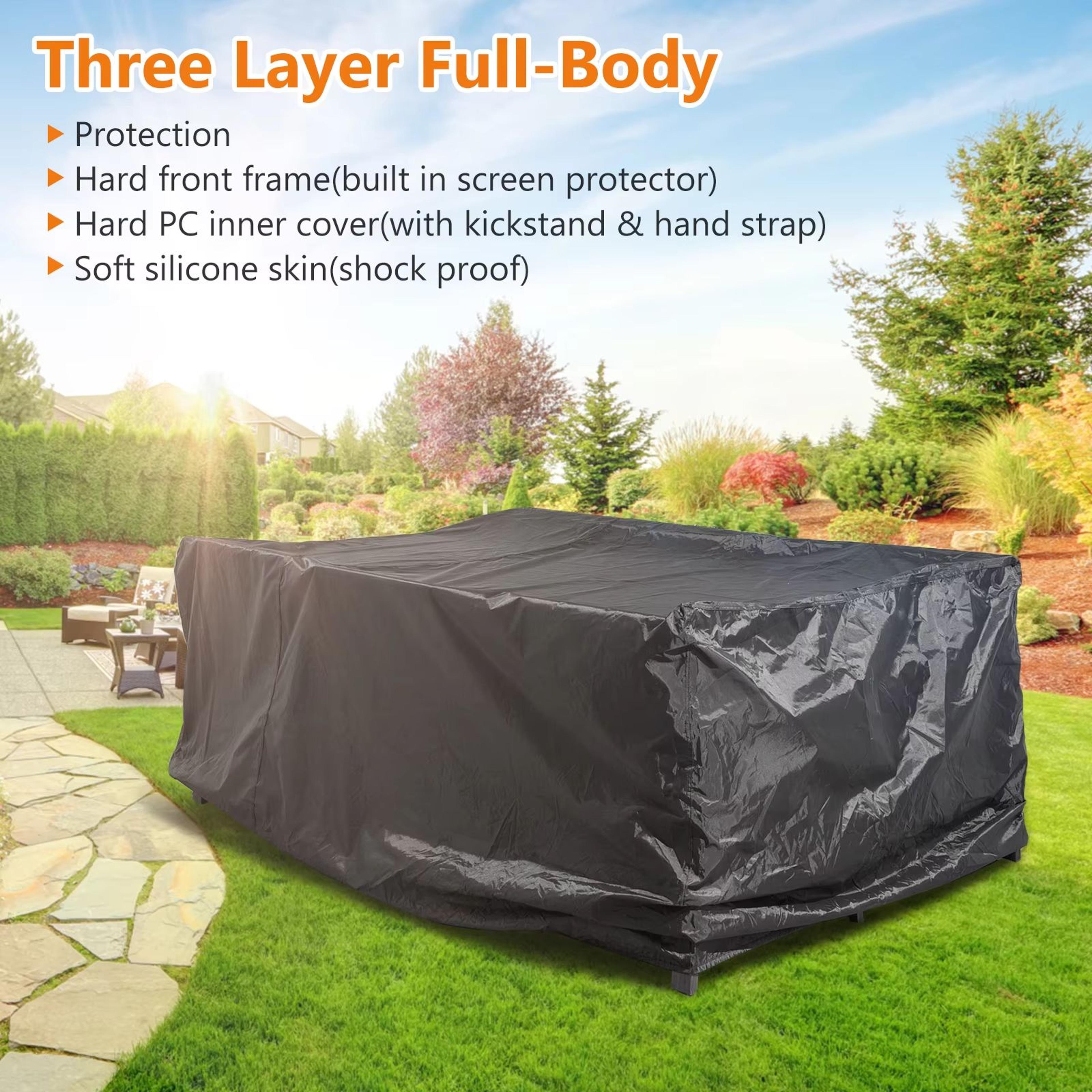 Heavy Duty Waterproof Rectangular Patio Furniture Cover For Outdoor Sofa Table And Chair Sets Rain  4