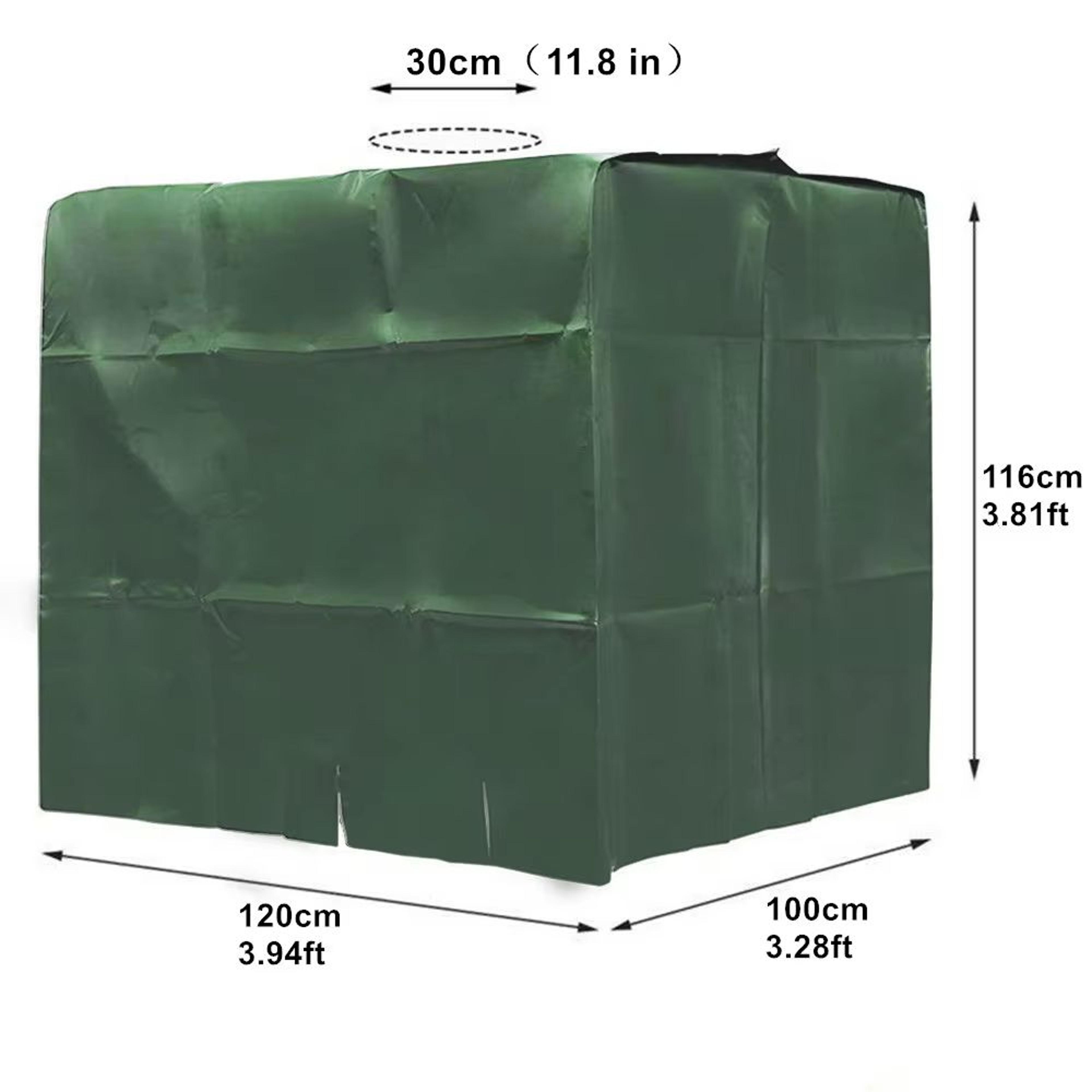 UVResistant Waterproof IBC Tank Cover With Zipper For 264 Gal 1000L Water Storage Tanks 6