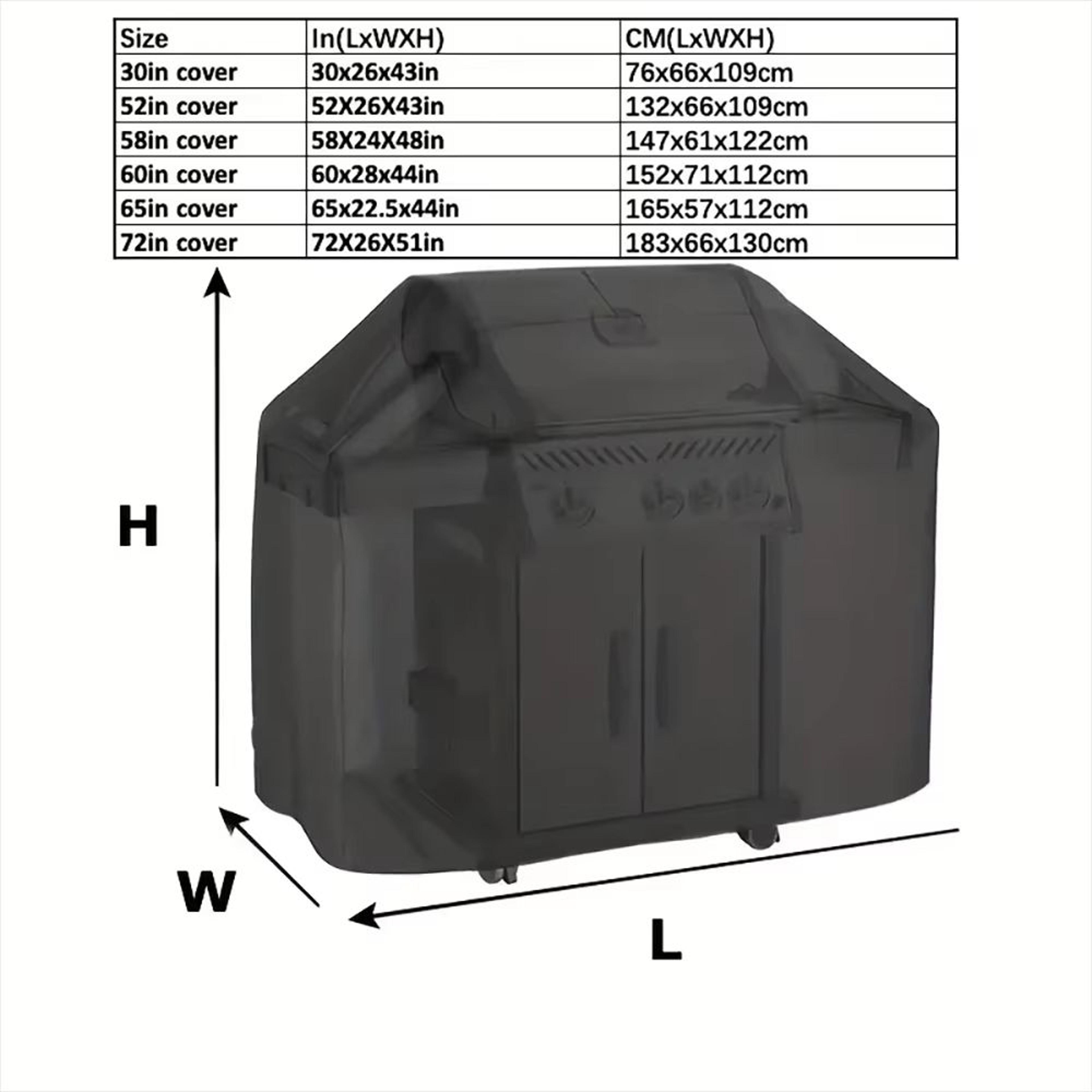 Heavy Duty Waterproof BBQ Grill Cover  AntiDust Rain Protective Outdoor Barbecue Cover 2