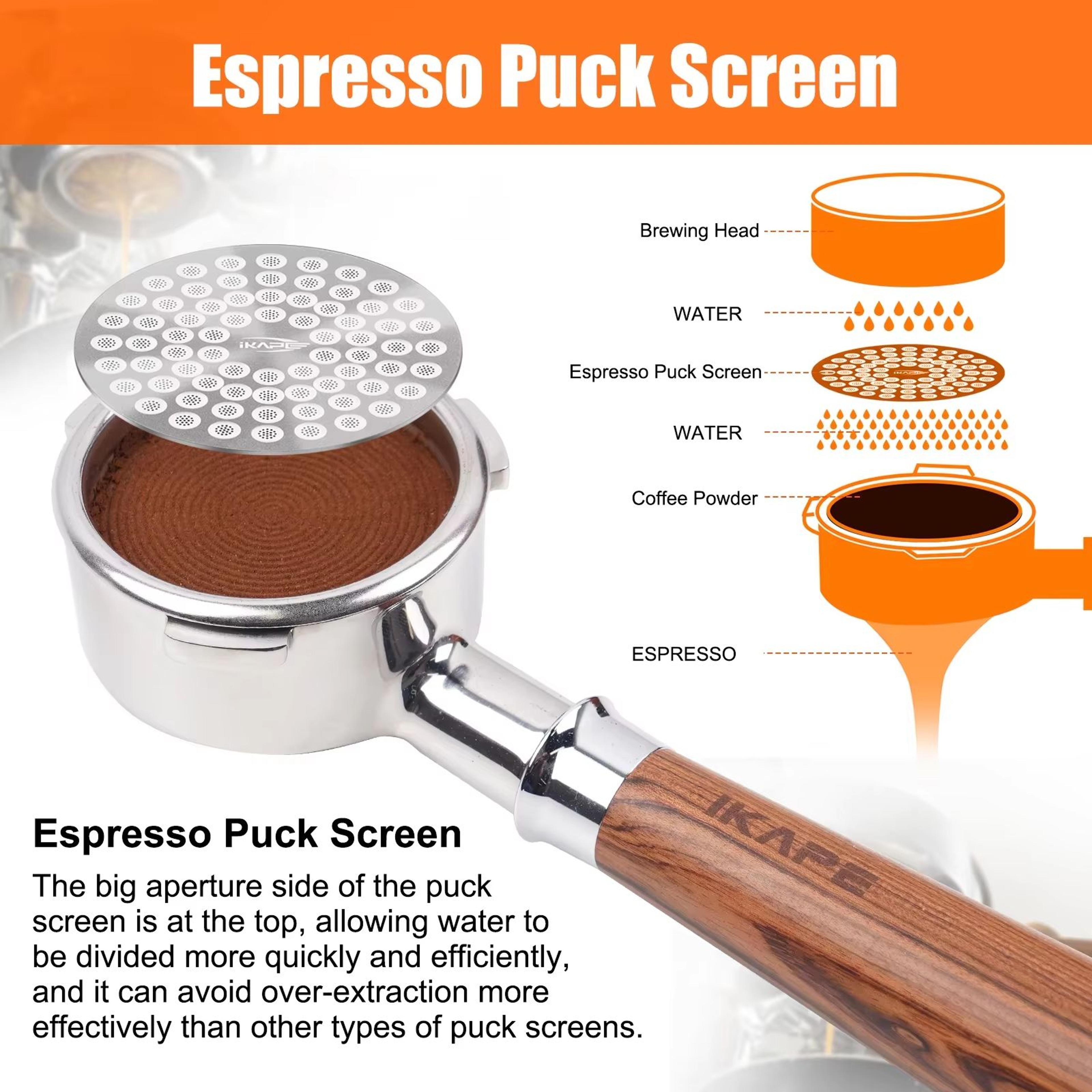 IKAPE Espresso V2 Puck Screen For 201in  213in  228in Portafilters  Precision Filter Upgrade 2