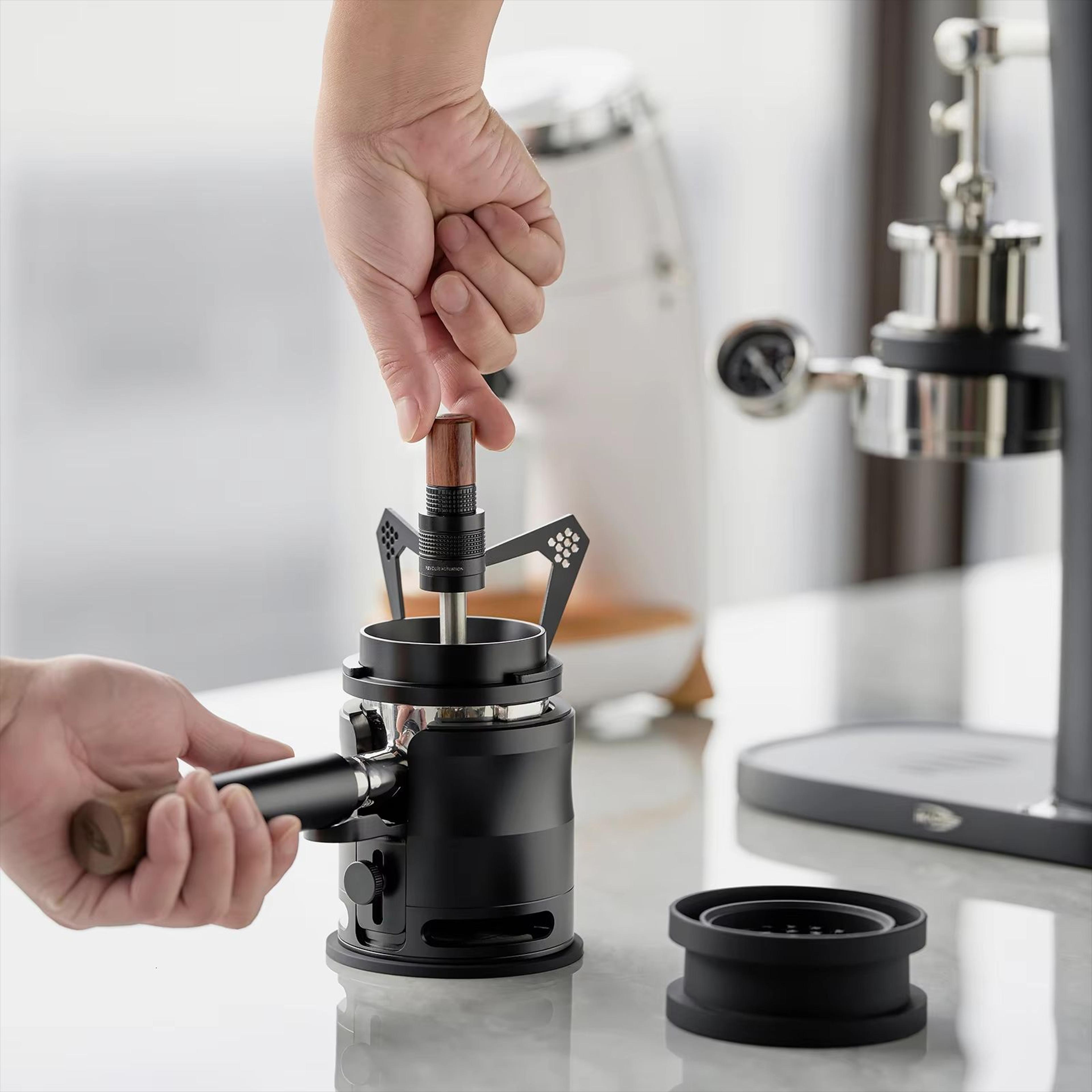 IKAPE Rotary WDT Espresso Distribution Tool With 10 Needles And Stand 2