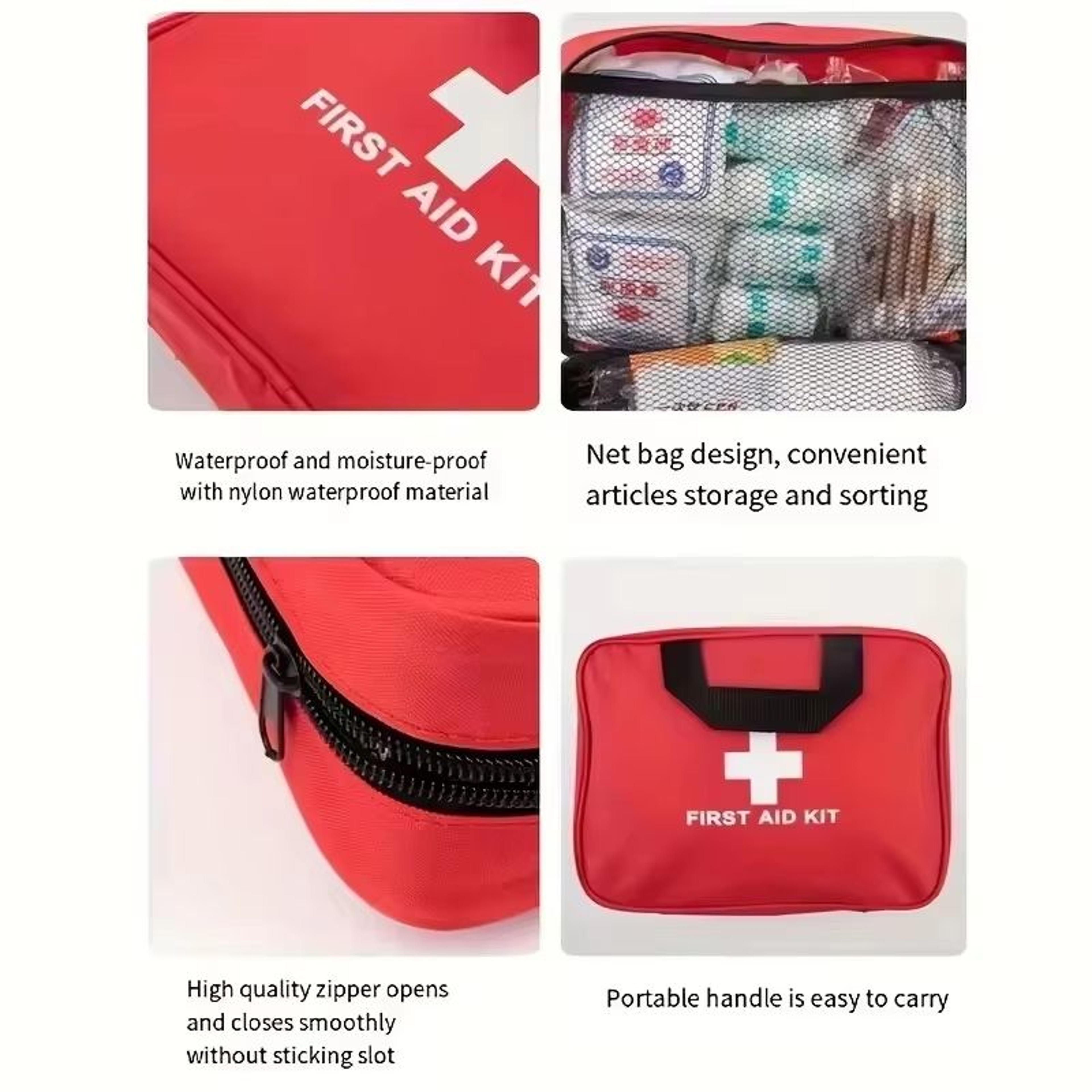 184Piece Comprehensive First Aid Kit With Portable Medical Bag 1