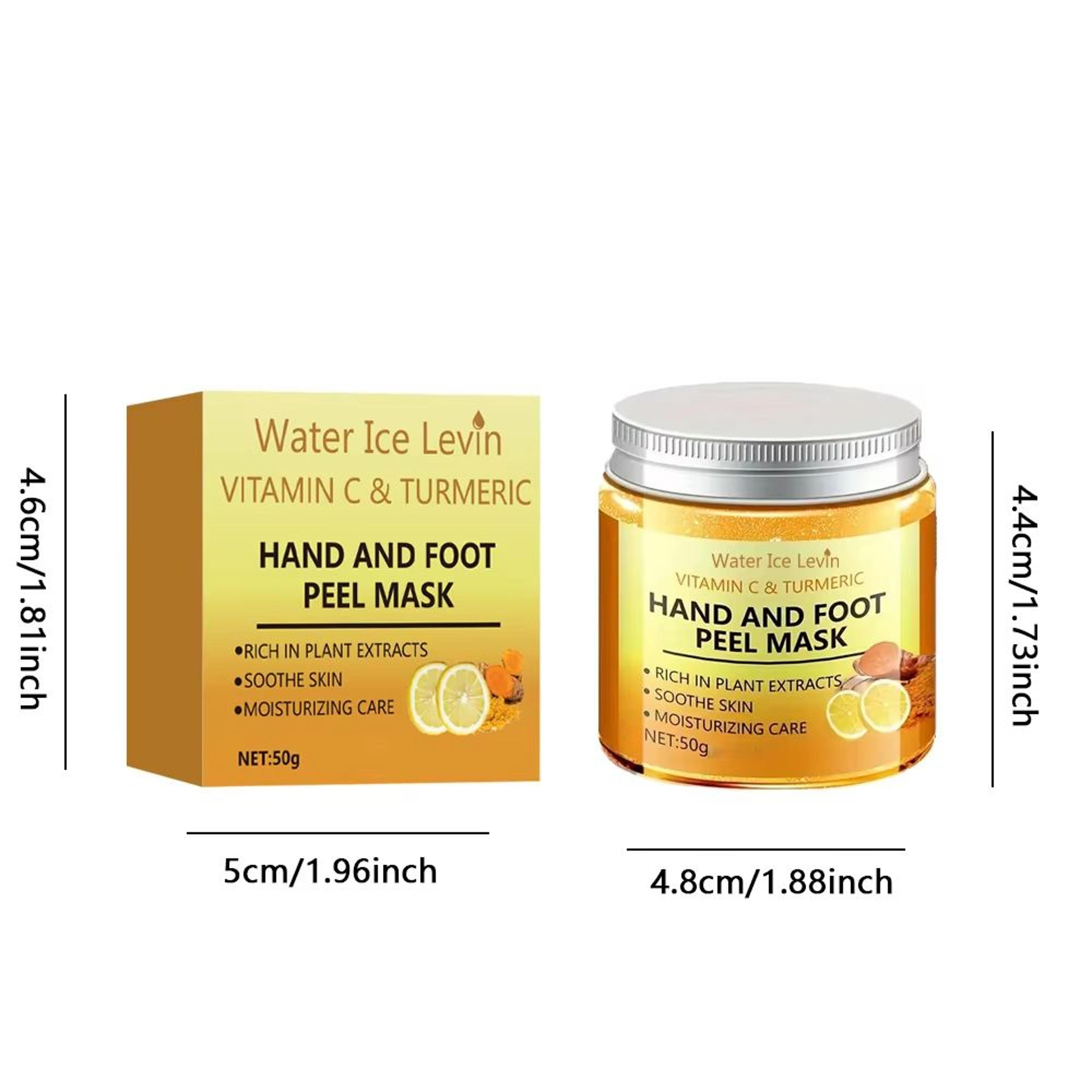 GlowSilk Vitamin C Turmeric Hand And Foot Wax Mask Smoothing Illuminating Skin Treatment 4