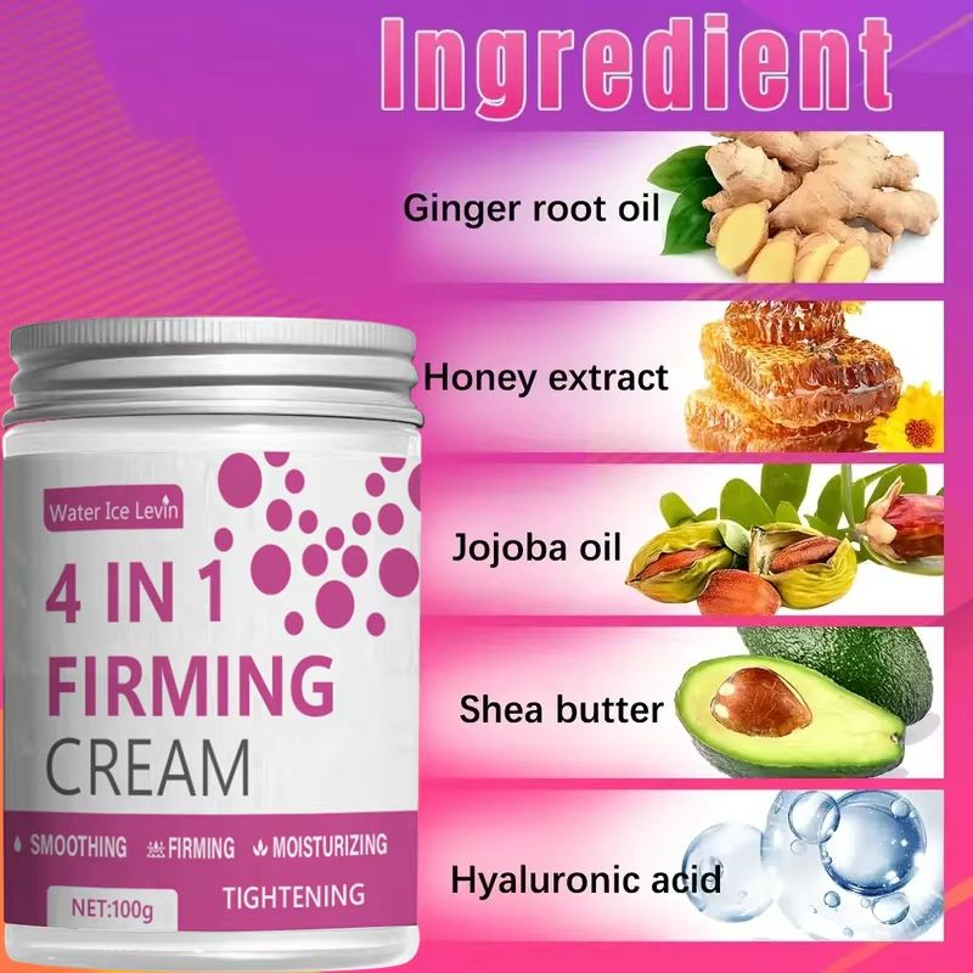 4in1 Firming Body Cream With Ginger Aloe Vera  Coffee Essence  Moisturizing Toning Solution For Abd 1