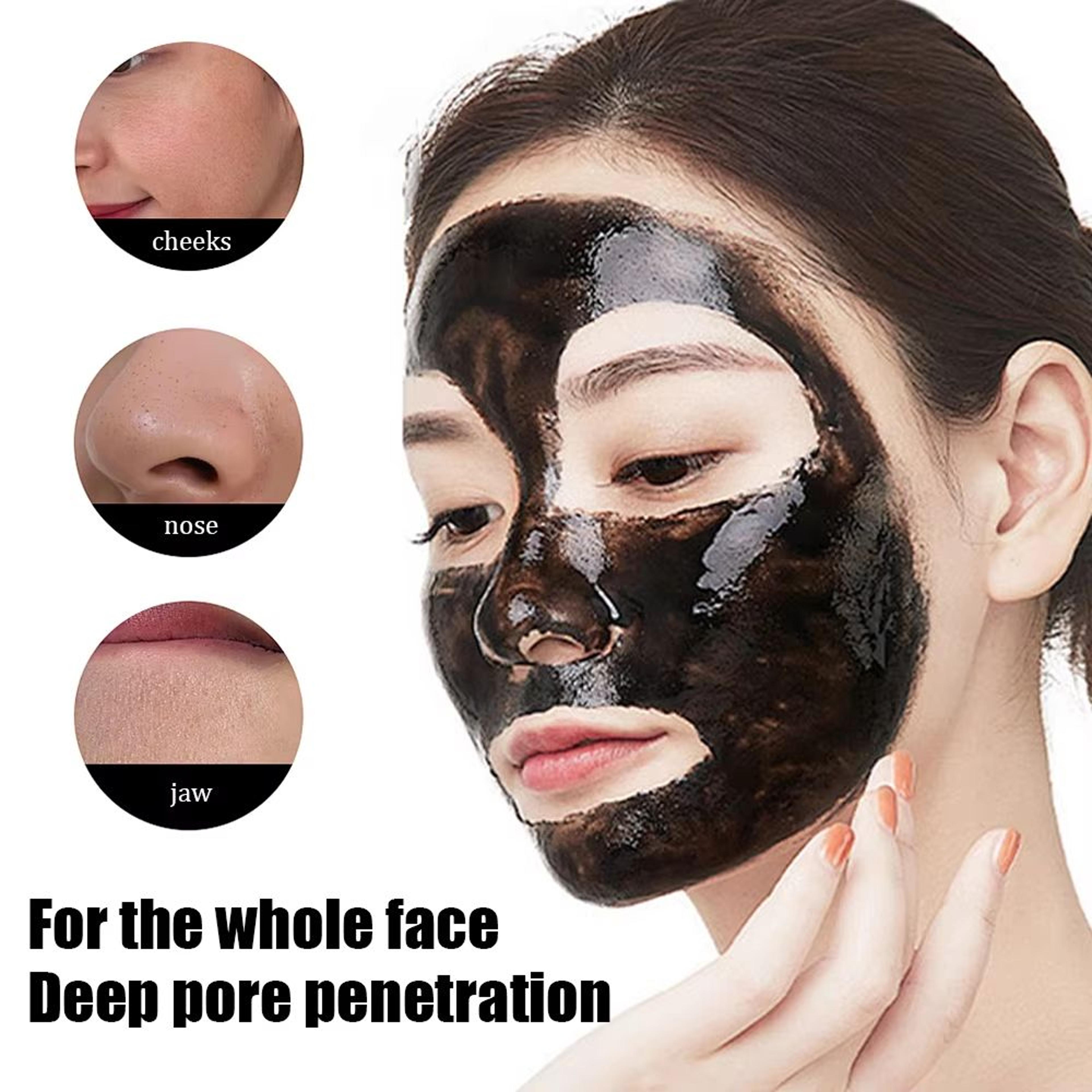 Bamboo Charcoal Deep Cleansing Face Mask  Blackhead Removal  Exfoliating Treatment 4