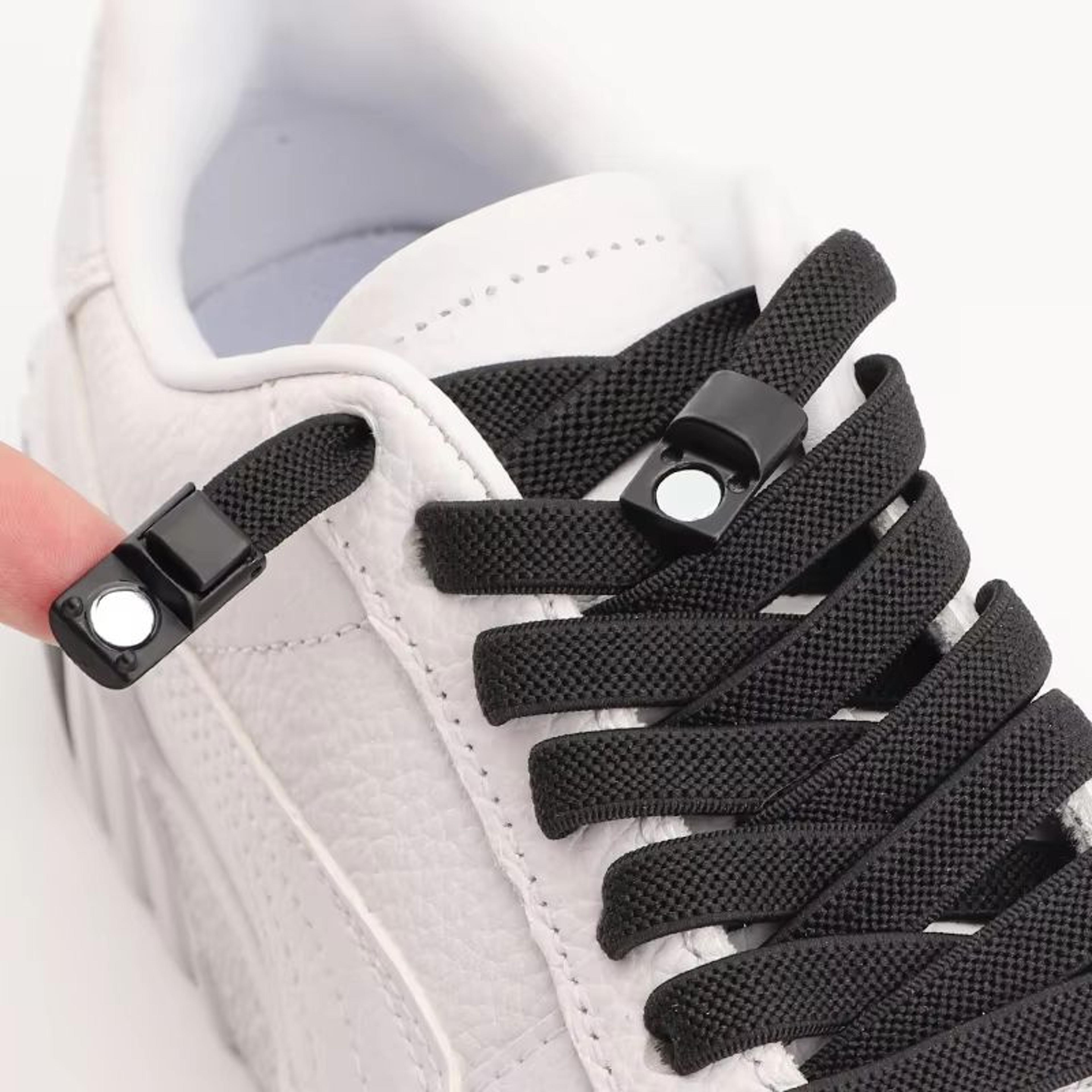 Magnetic NoTie Flat Elastic Shoelaces With Clip  Stretch Sneaker Laces For Men Women And Kids 1