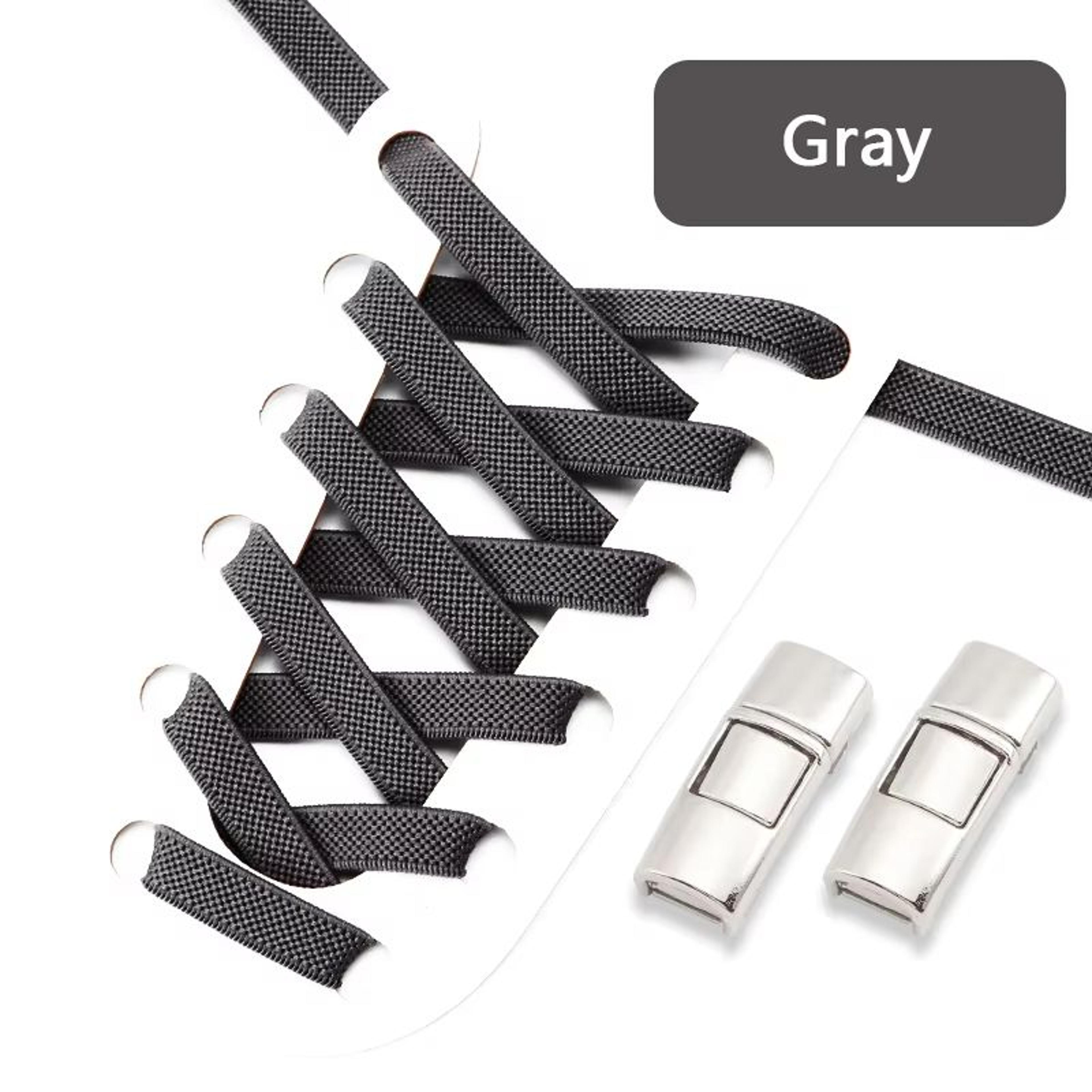Elastic Press Lock NoTie Shoelaces 031in Wide For Sneakers  Kids And Adults 17