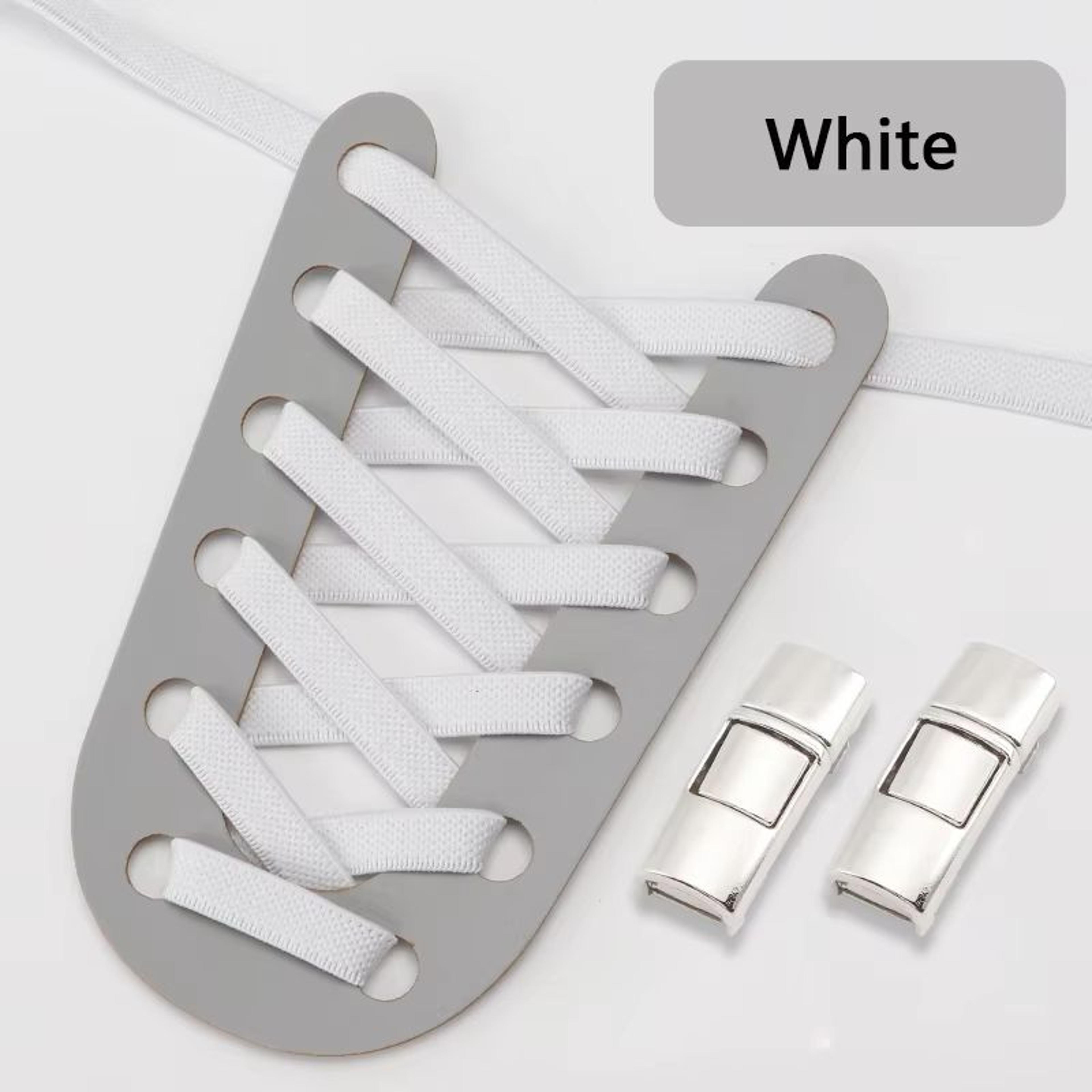 Elastic Press Lock NoTie Shoelaces 031in Wide For Sneakers  Kids And Adults 8