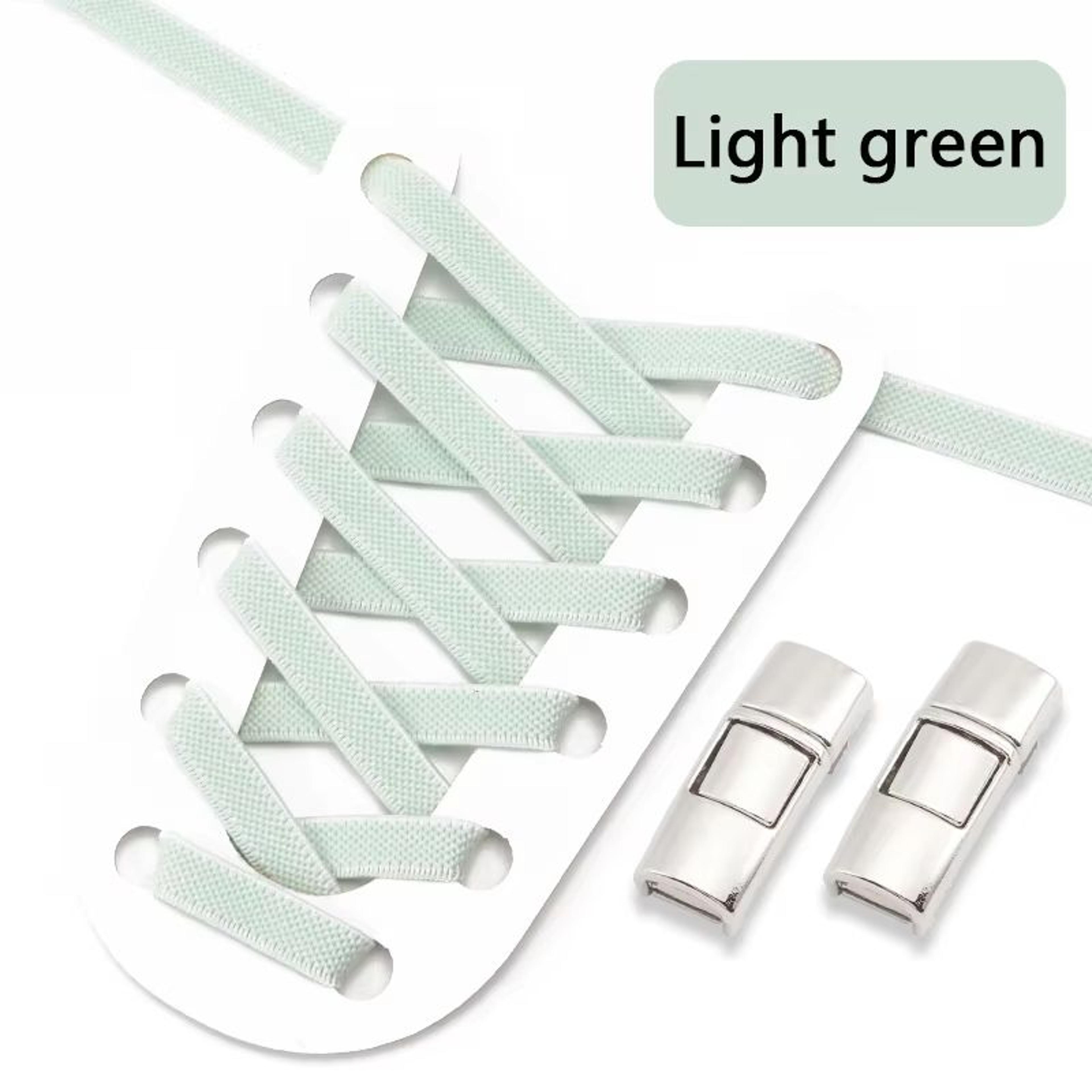Elastic Press Lock NoTie Shoelaces 031in Wide For Sneakers  Kids And Adults 24