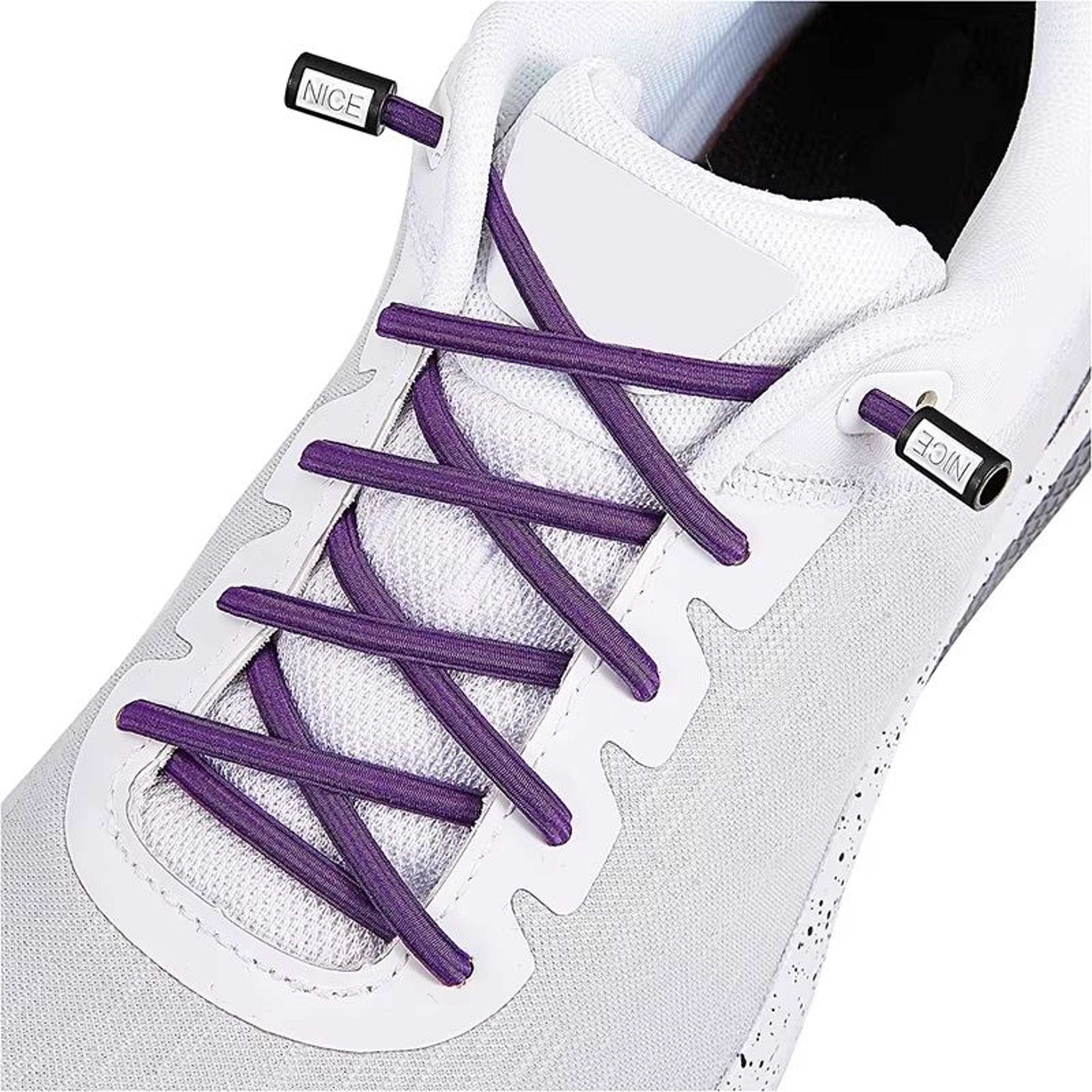 Round Elastic NoTie Shoelaces With Nice Lock For Sneakers Kids And Adults 21