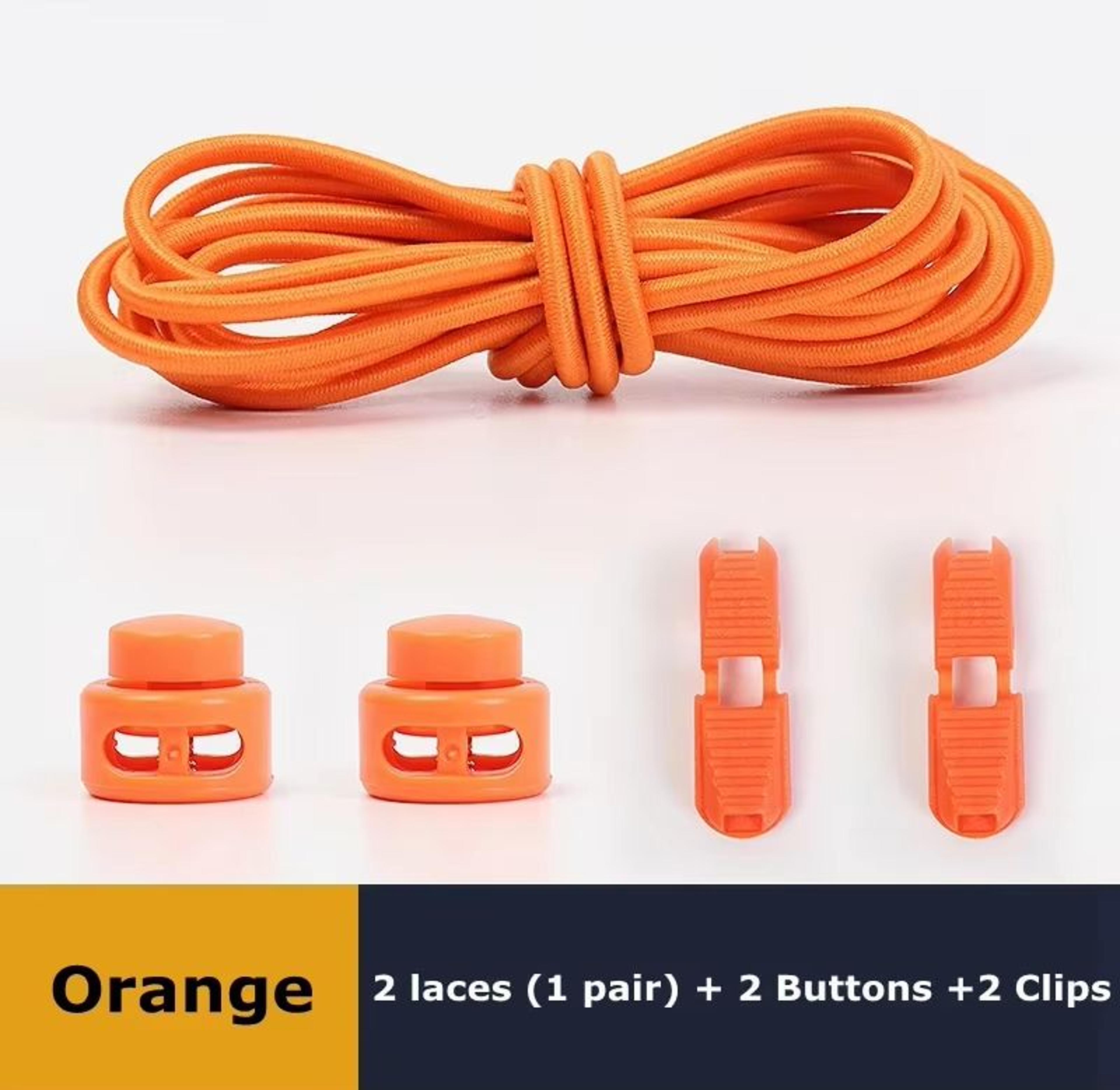 No Tie Round Spring Lock Elastic Shoelaces For Quick Wear  All Shoes 21