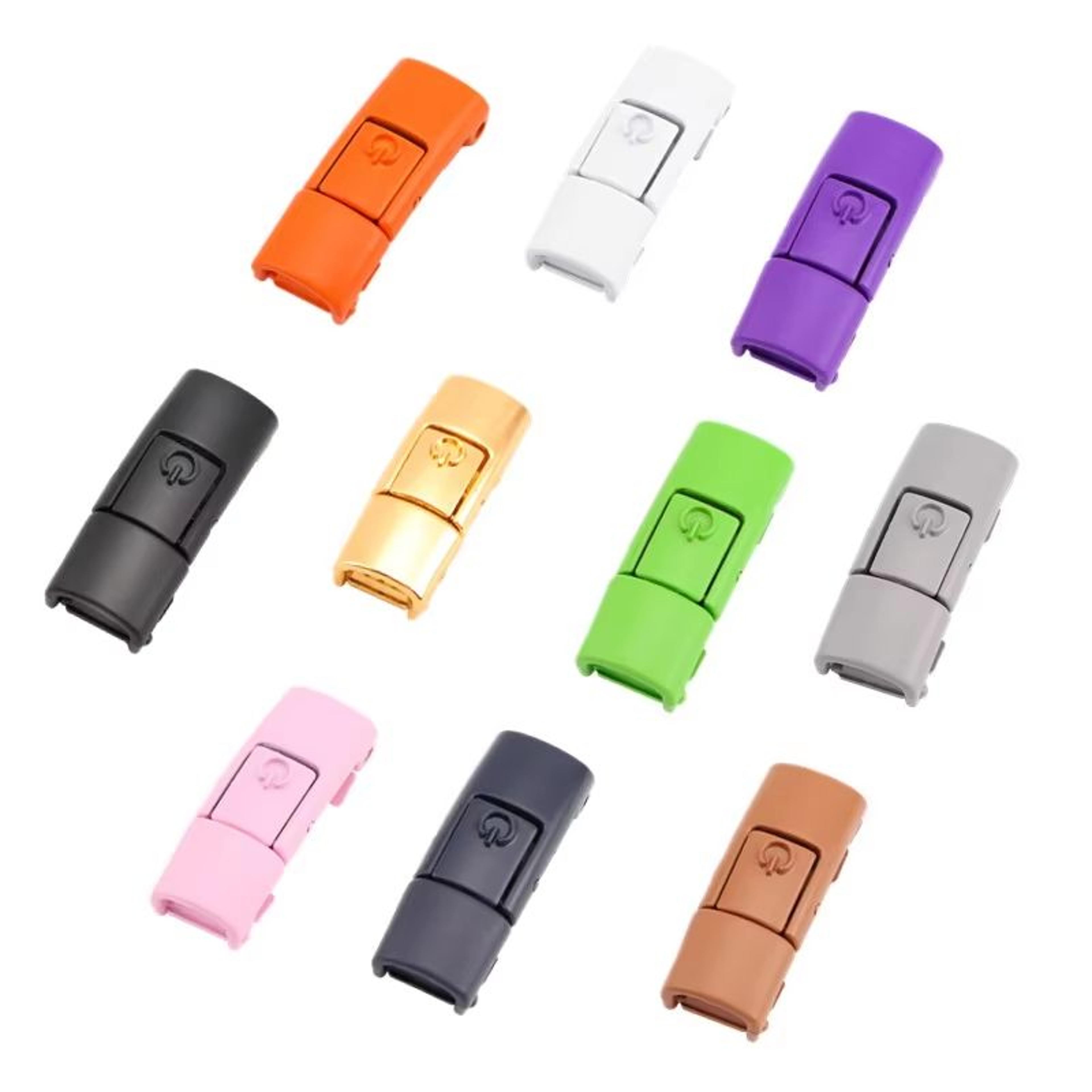 Colorful Metal Buckle NoTie Elastic Shoelaces For All Ages 2