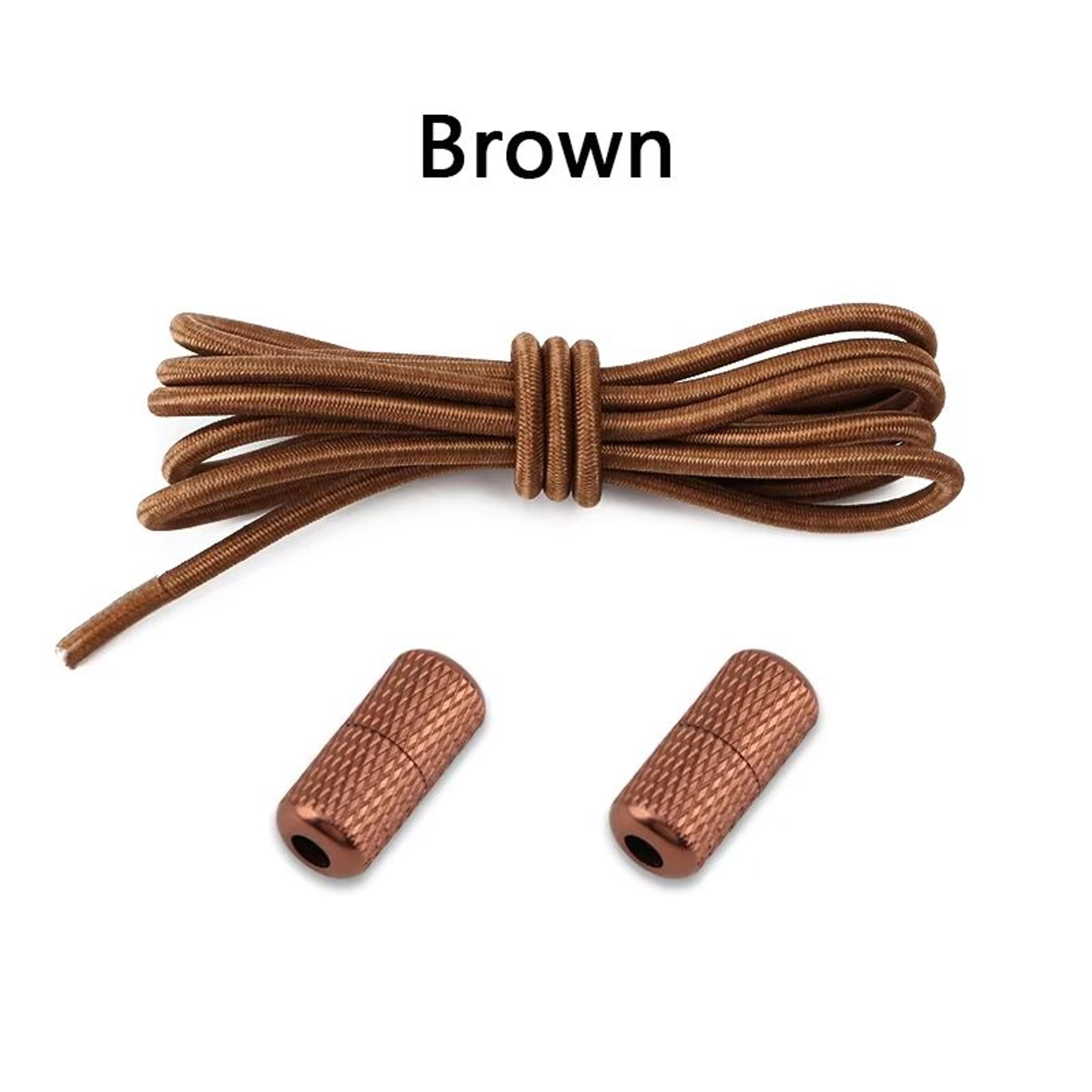 Round NoTie Elastic Shoelaces With Metal Lock For Sneakers 17