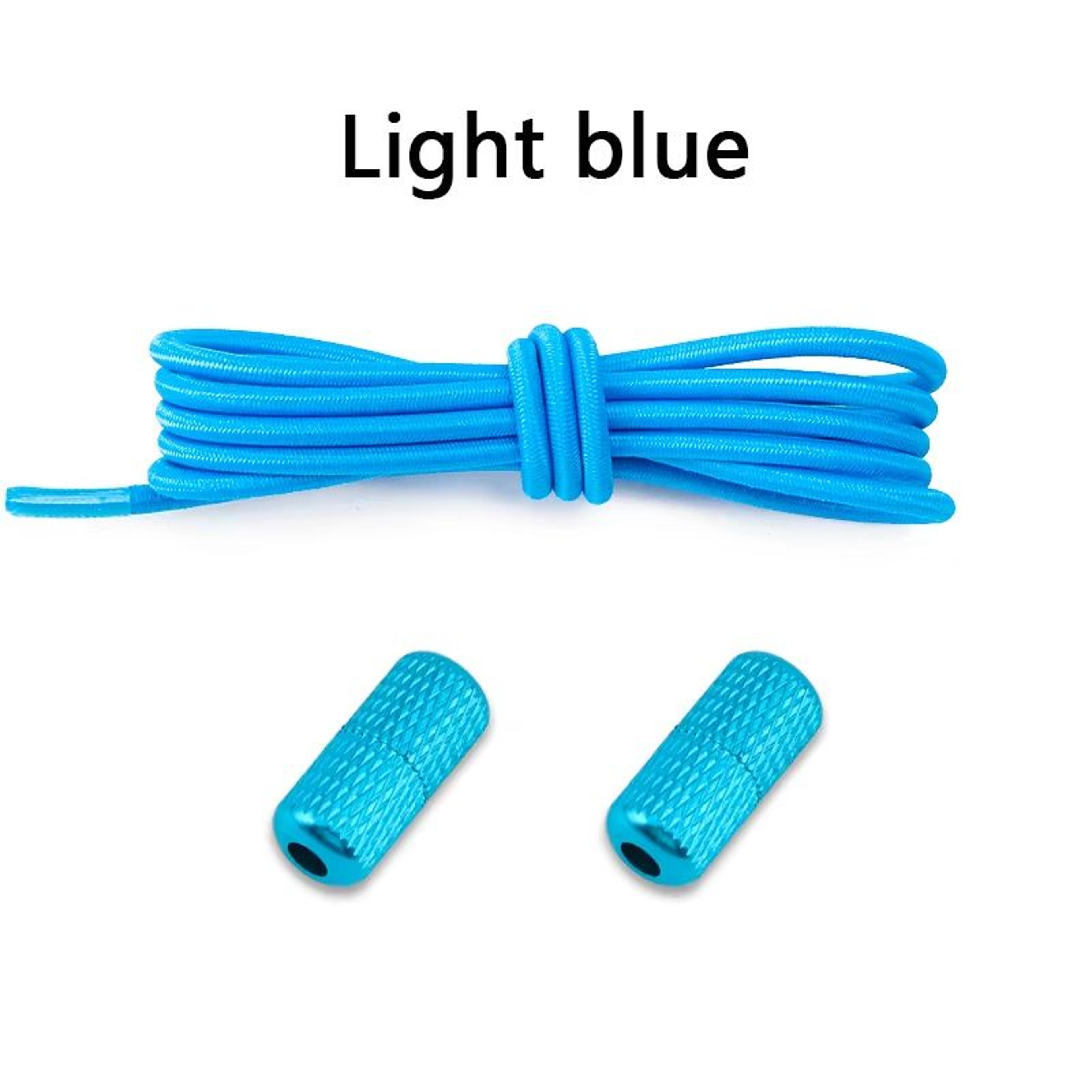 Round NoTie Elastic Shoelaces With Metal Lock For Sneakers 24