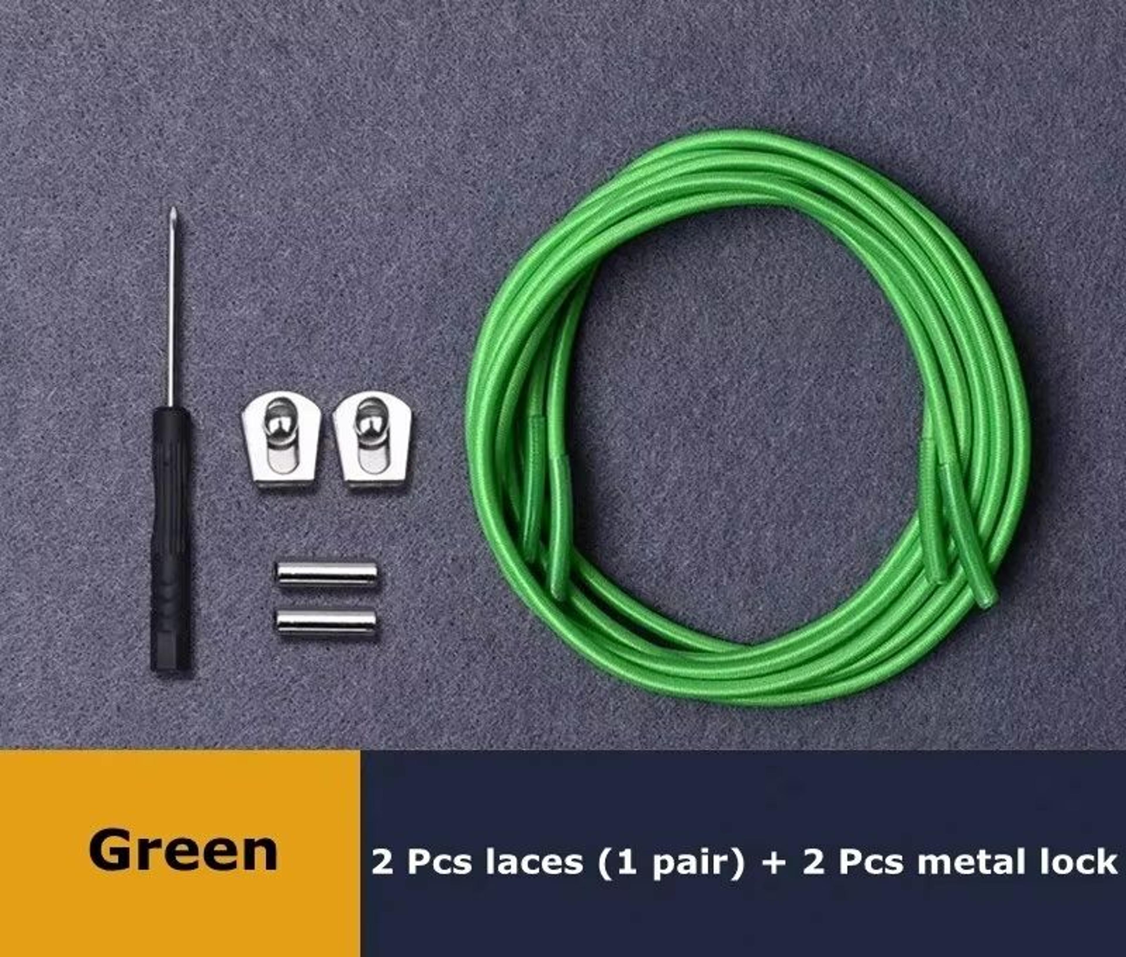 Reflective Elastic NoTie Shoelaces With Metal Sliding Lock 7