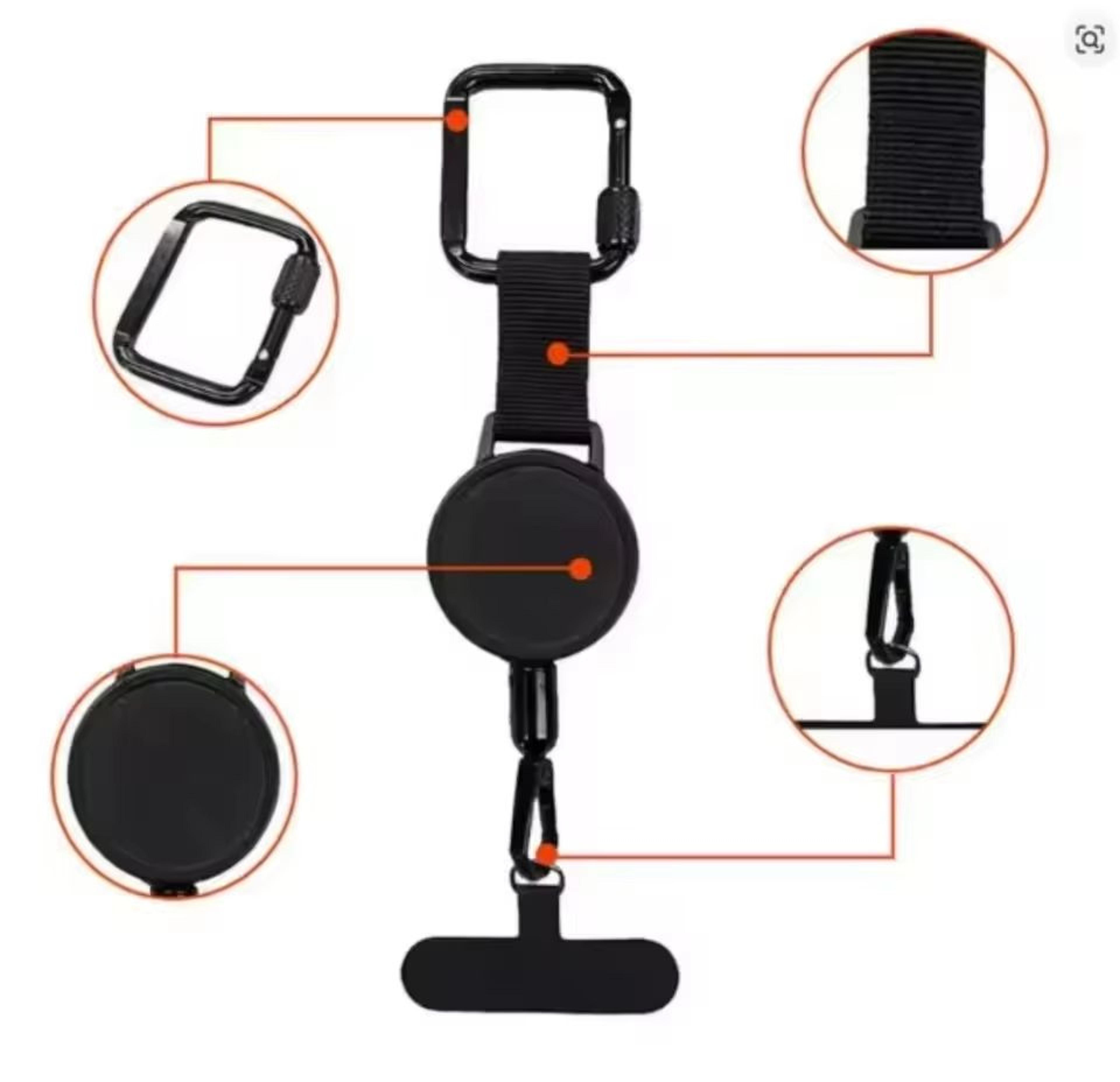 Retractable AntiTheft Phone Holder With Belt Clip Tether Strap 4