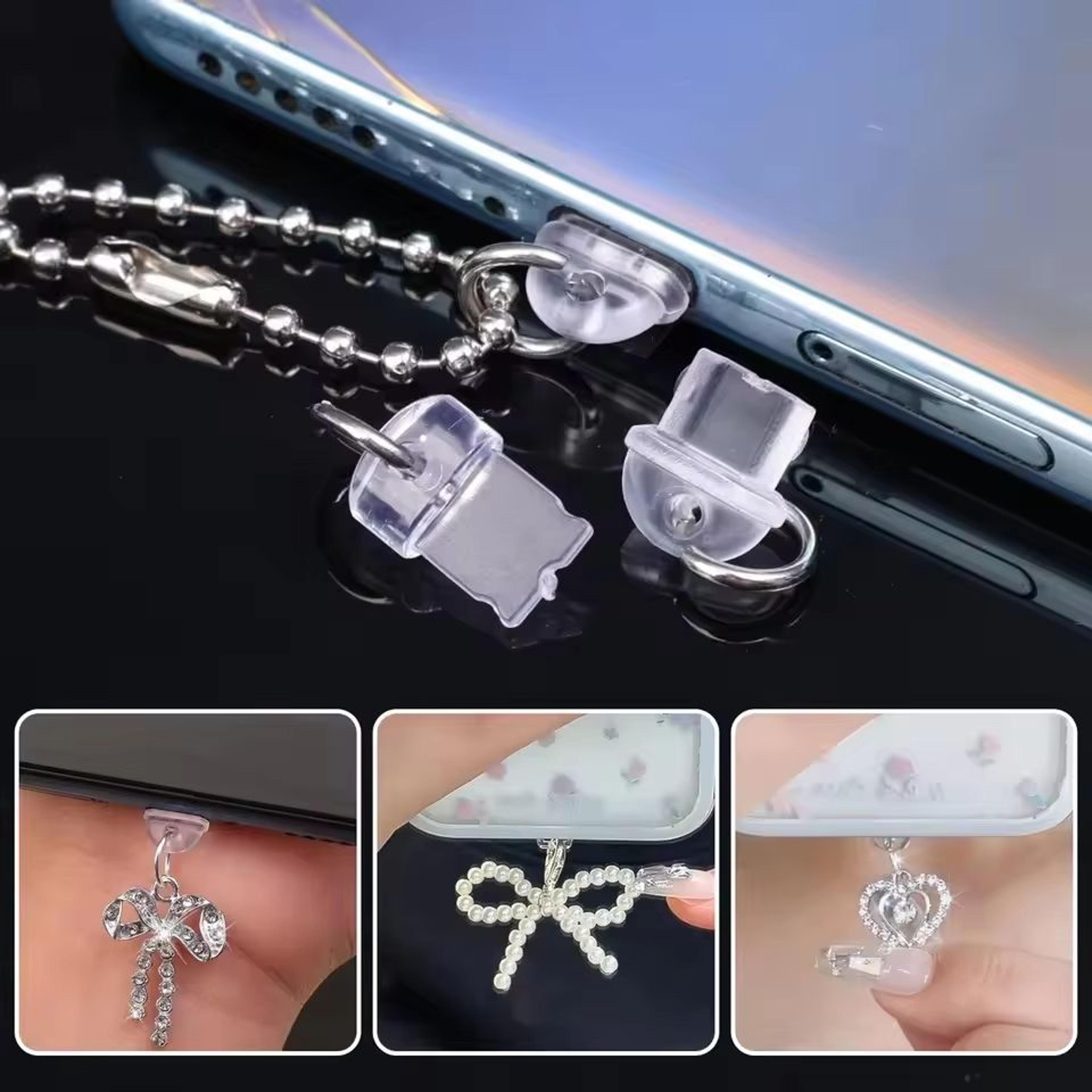Universal Transparent DIY Charging Port Dust Plugs For IOS TypeC Micro Devices 2