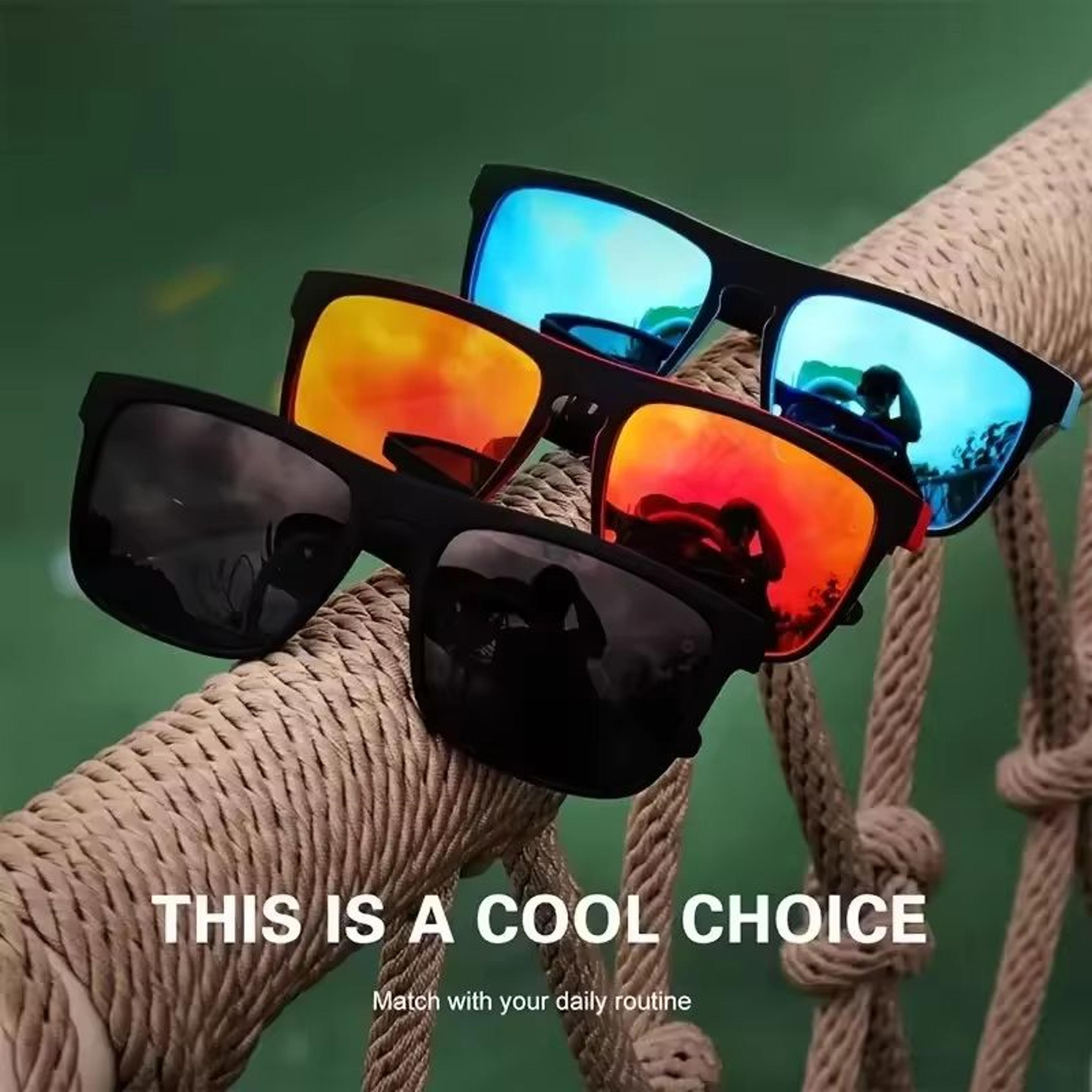 Cool Polarized Square Sunglasses For Men And Women  Outdoor Fashion Eyewear 1
