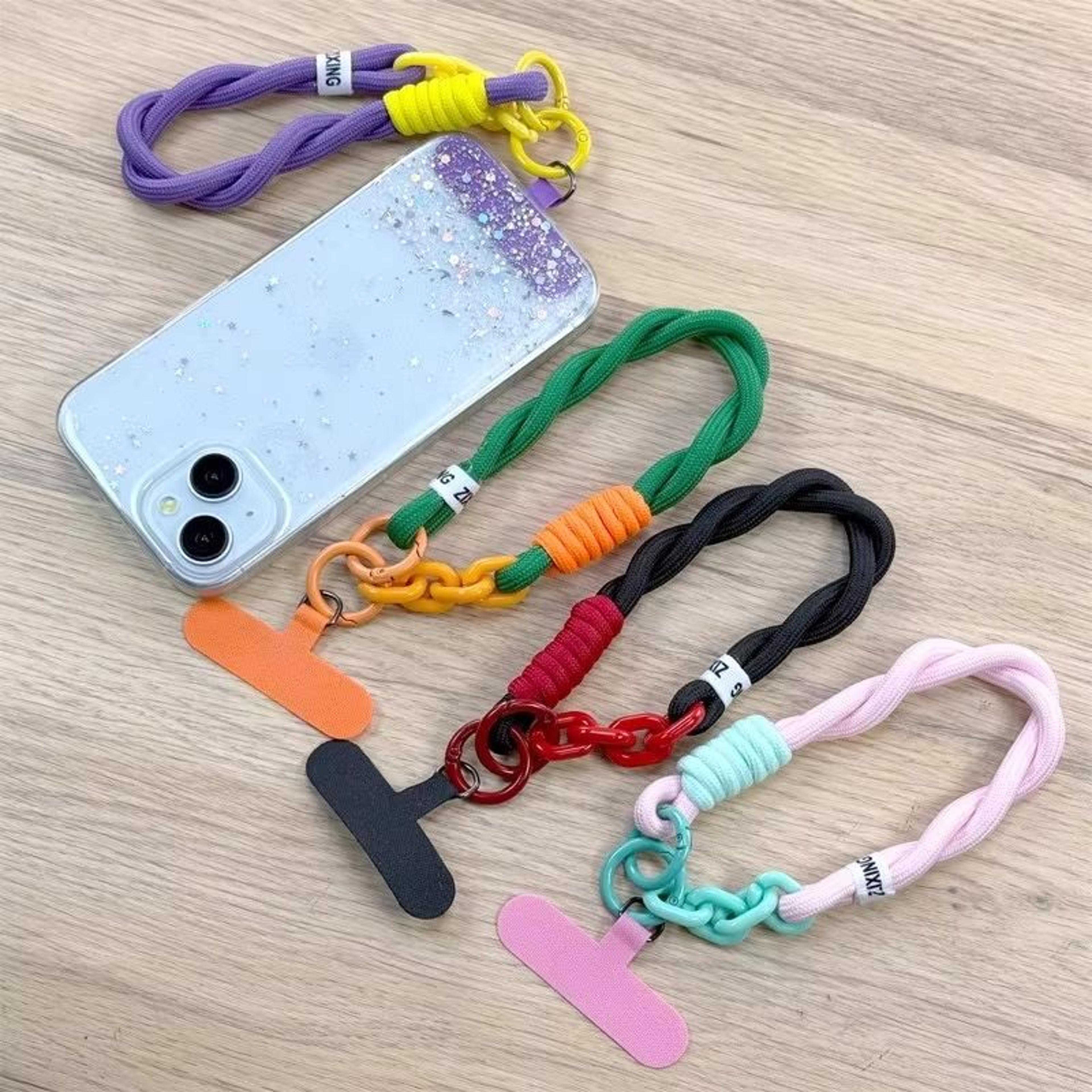 Handwoven Adjustable Universal Mobile Phone Lanyard Wrist Strap  Outdoor AntiDrop Safety Rope 1