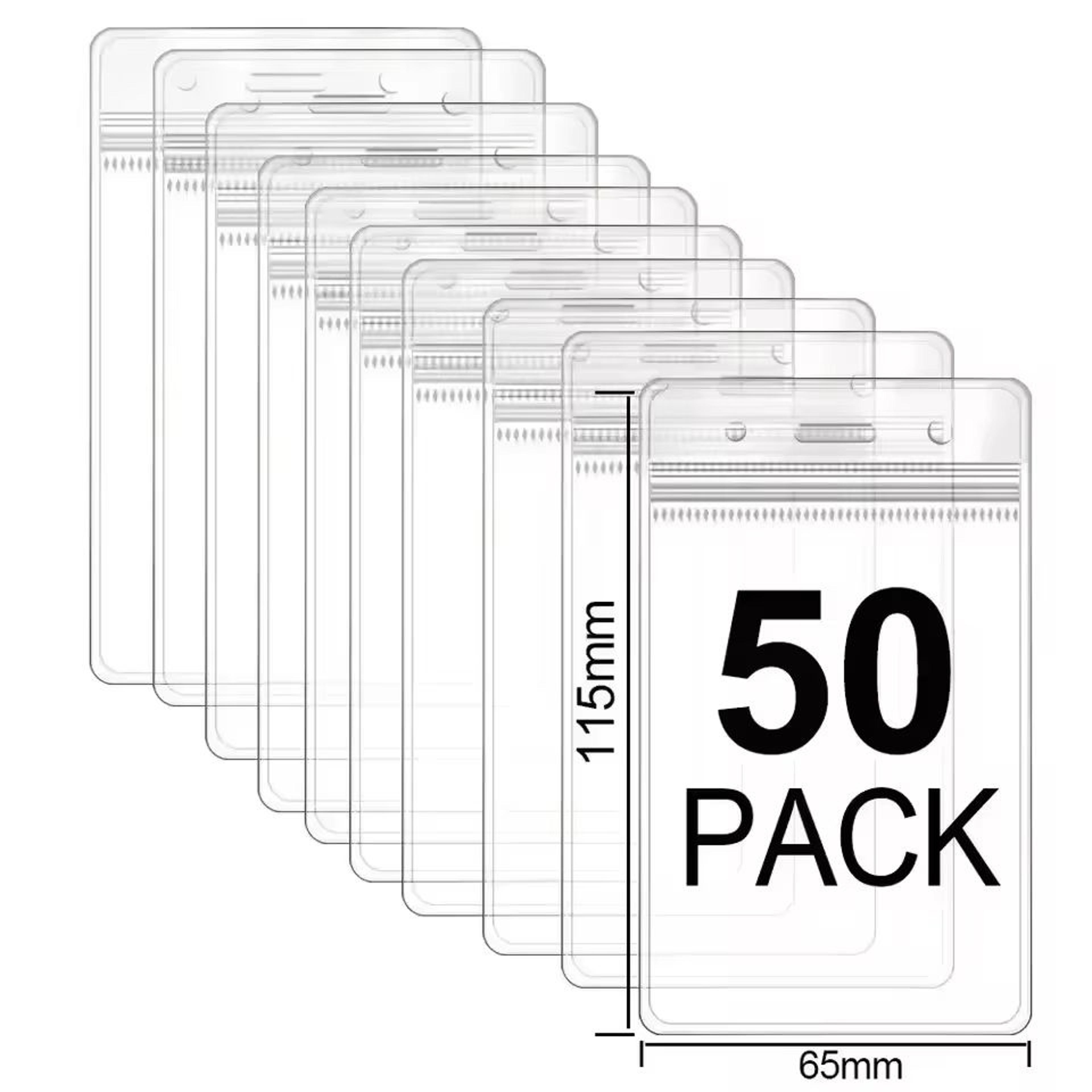 Waterproof Transparent Card Holder Set For ID Credit And Badge Protection 10