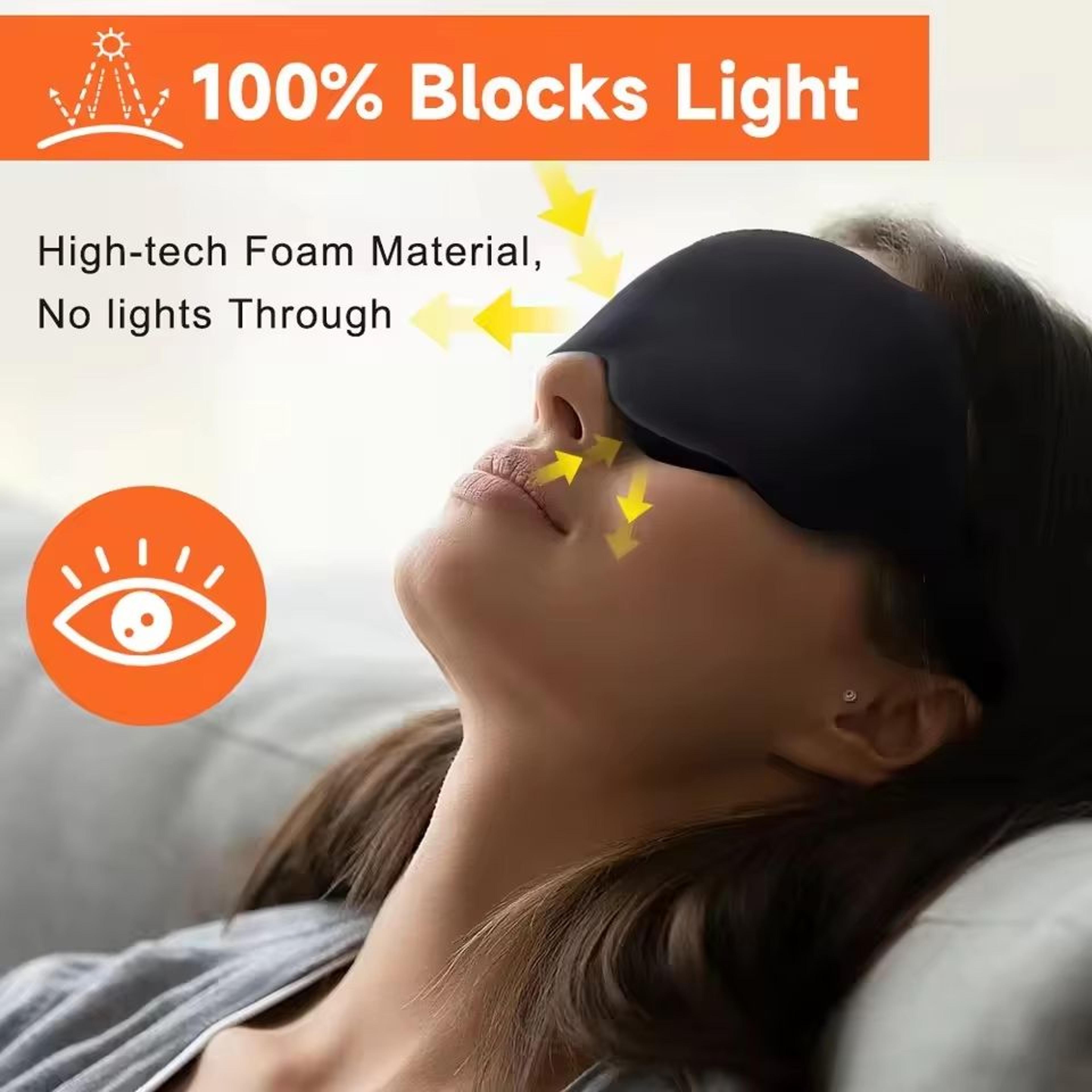 6D Block Out Light Sleep Mask With Soft Breathable Comfort For Travel  Night Sleep 1