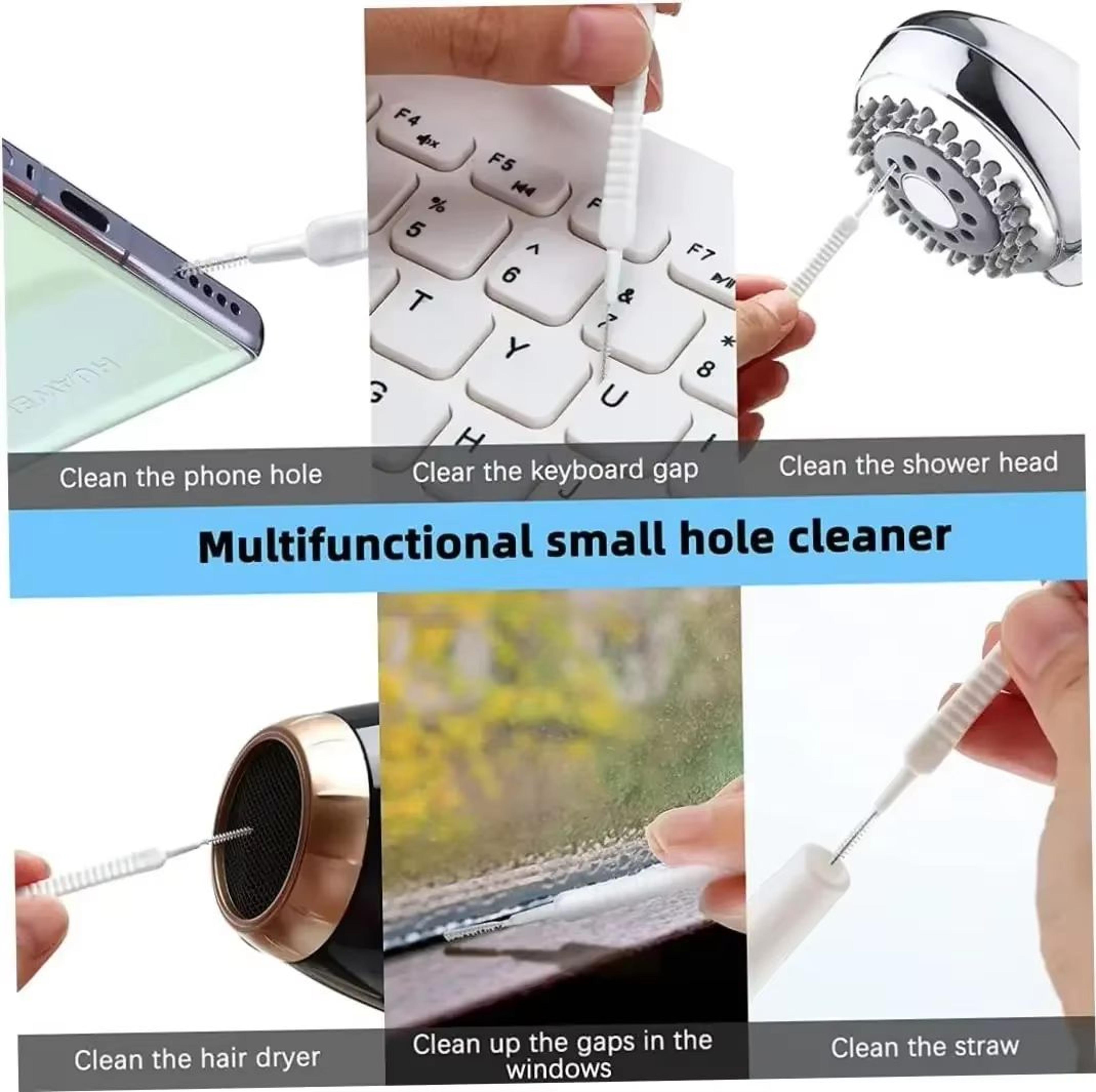 Universal Mobile Phone Charging Port Dust Plug  Cleaning Brush Kit 5
