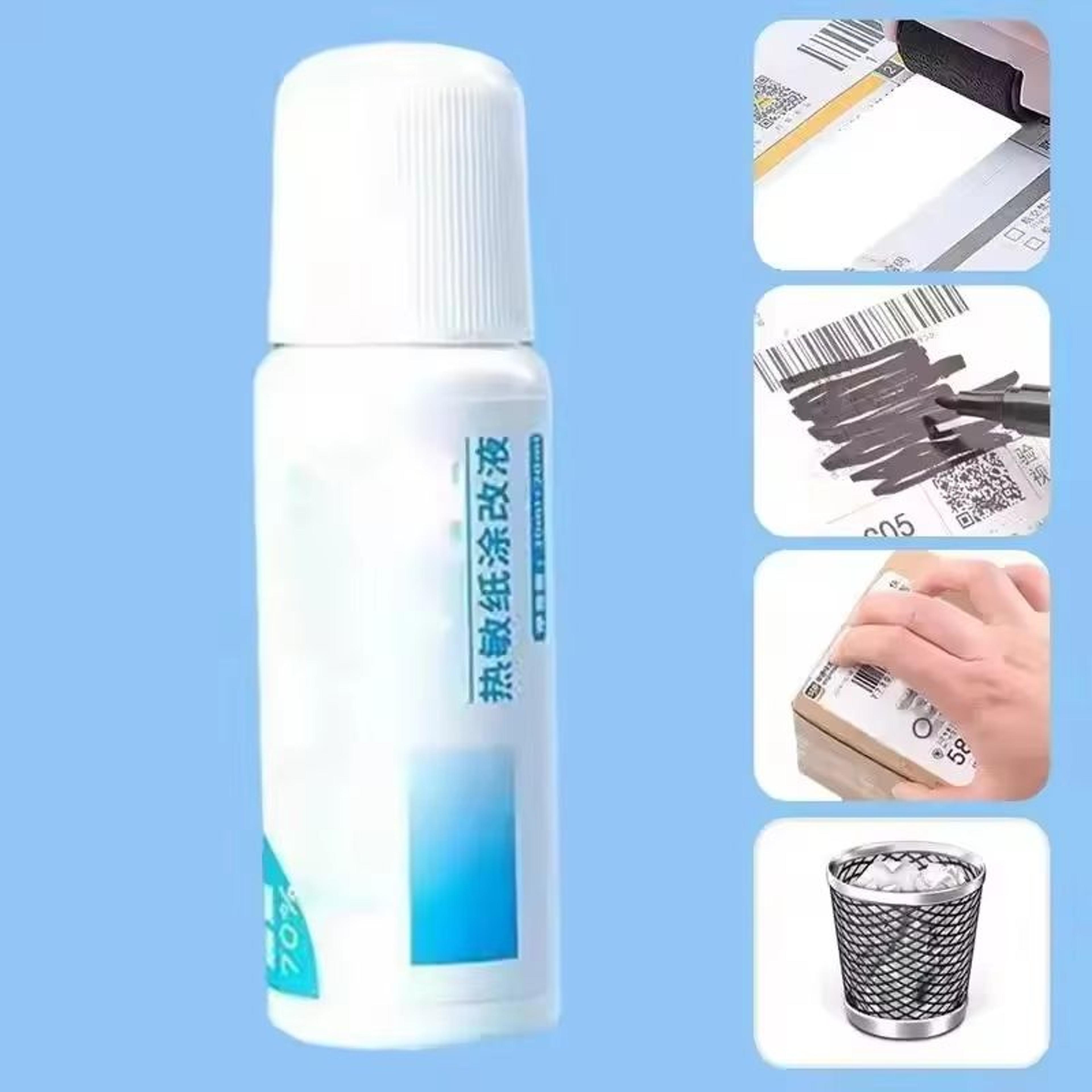 Portable Thermal Paper Privacy Protection  FastDrying Correction Fluid 3