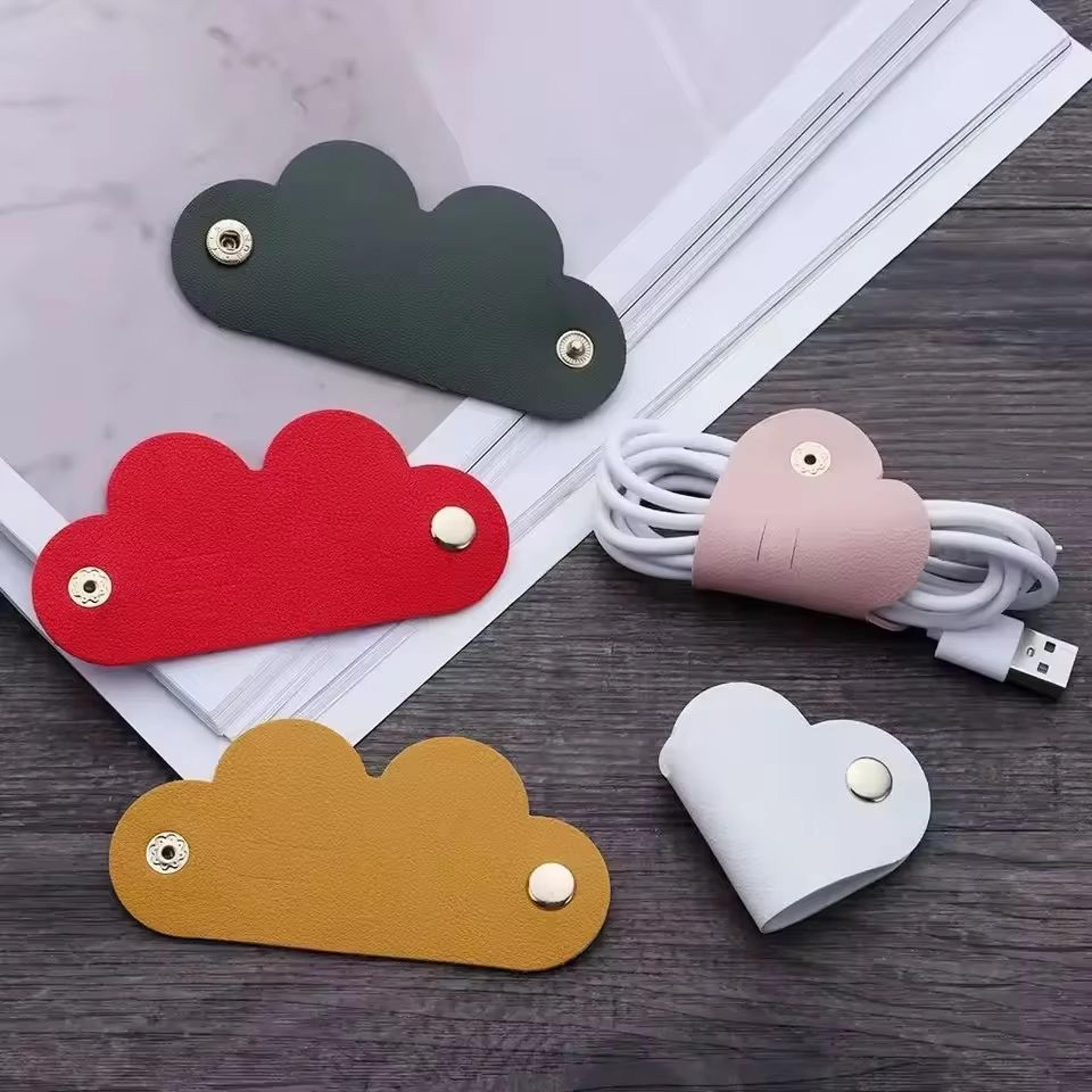 Heart Leather Cable Winder  Cord Organizer For Earphones And Chargers 0