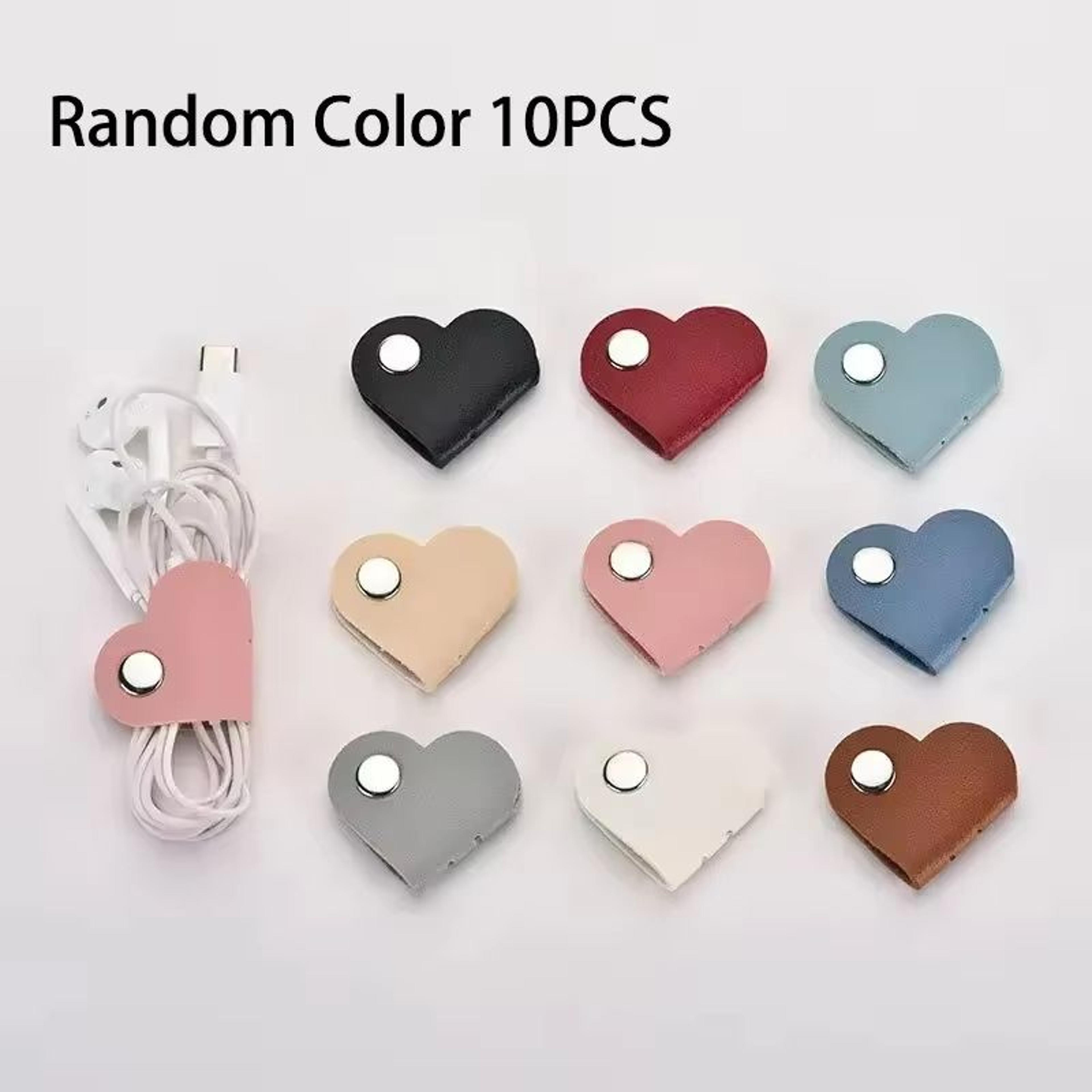 Heart Leather Cable Winder  Cord Organizer For Earphones And Chargers 6