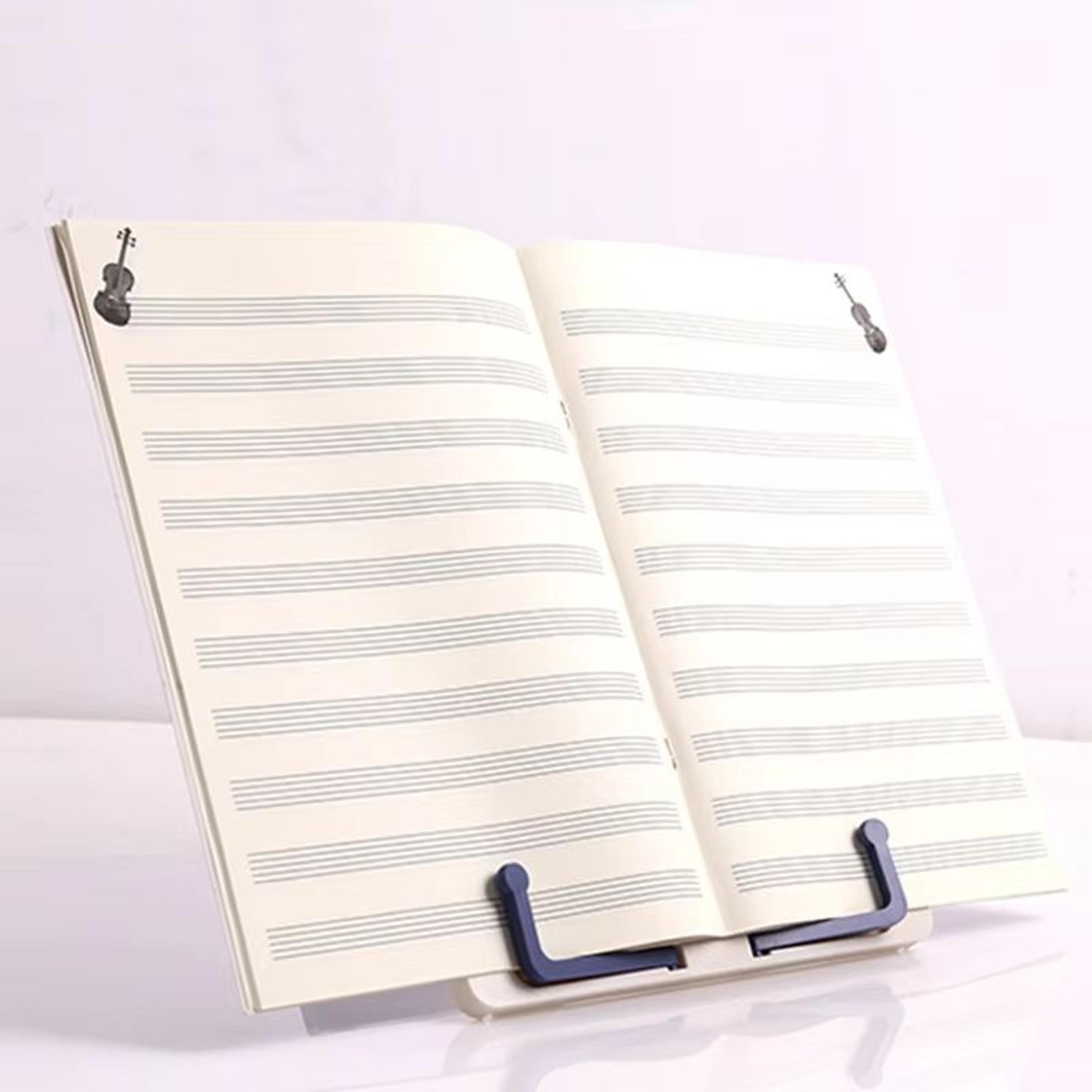 Portable Folding Reading Stand Book Holder For Cookbook Tablet Music Score 4