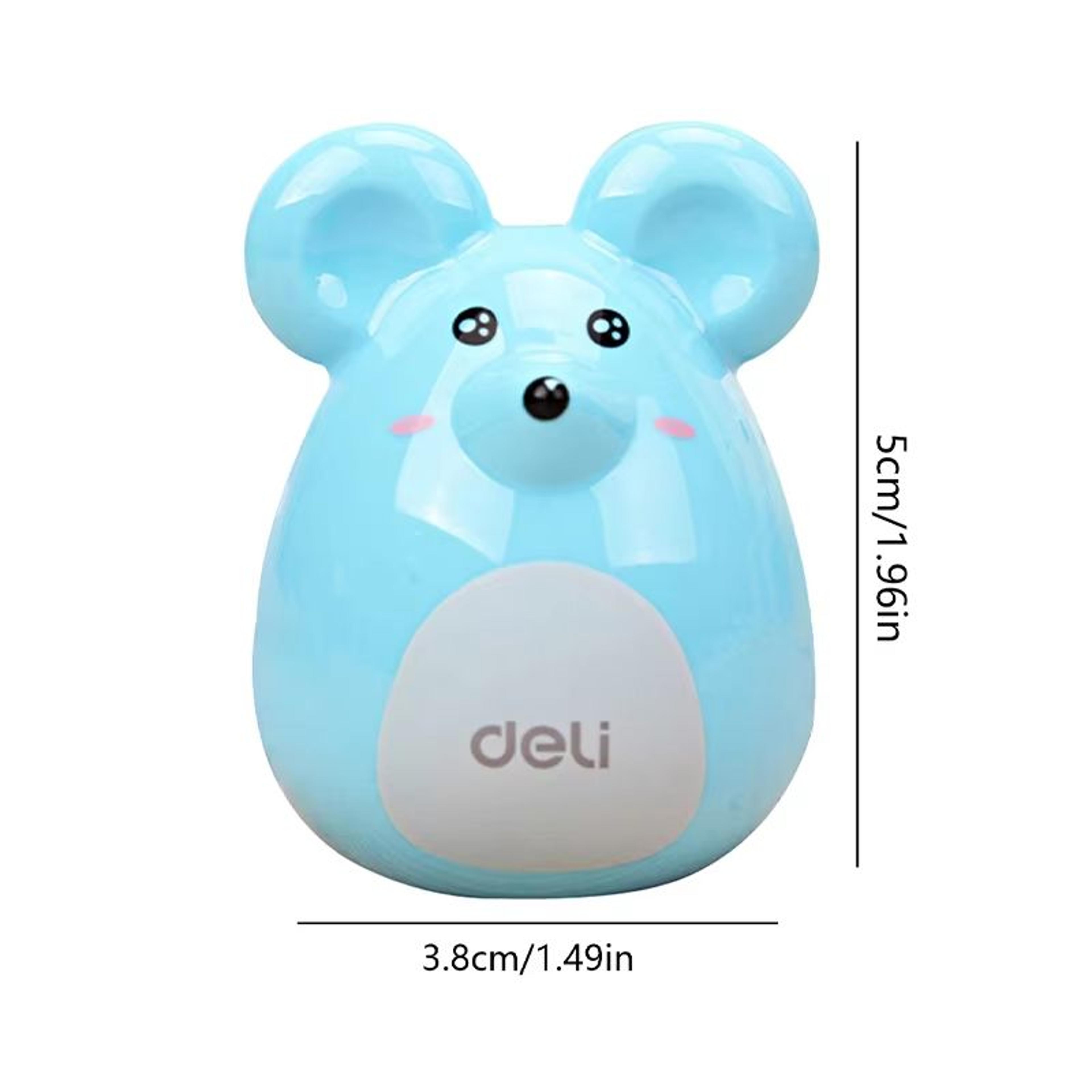 Kawaii Portable Cartoon Rat Pencil Sharpener Creative Pencil Sharpener Office School Supplies Stude