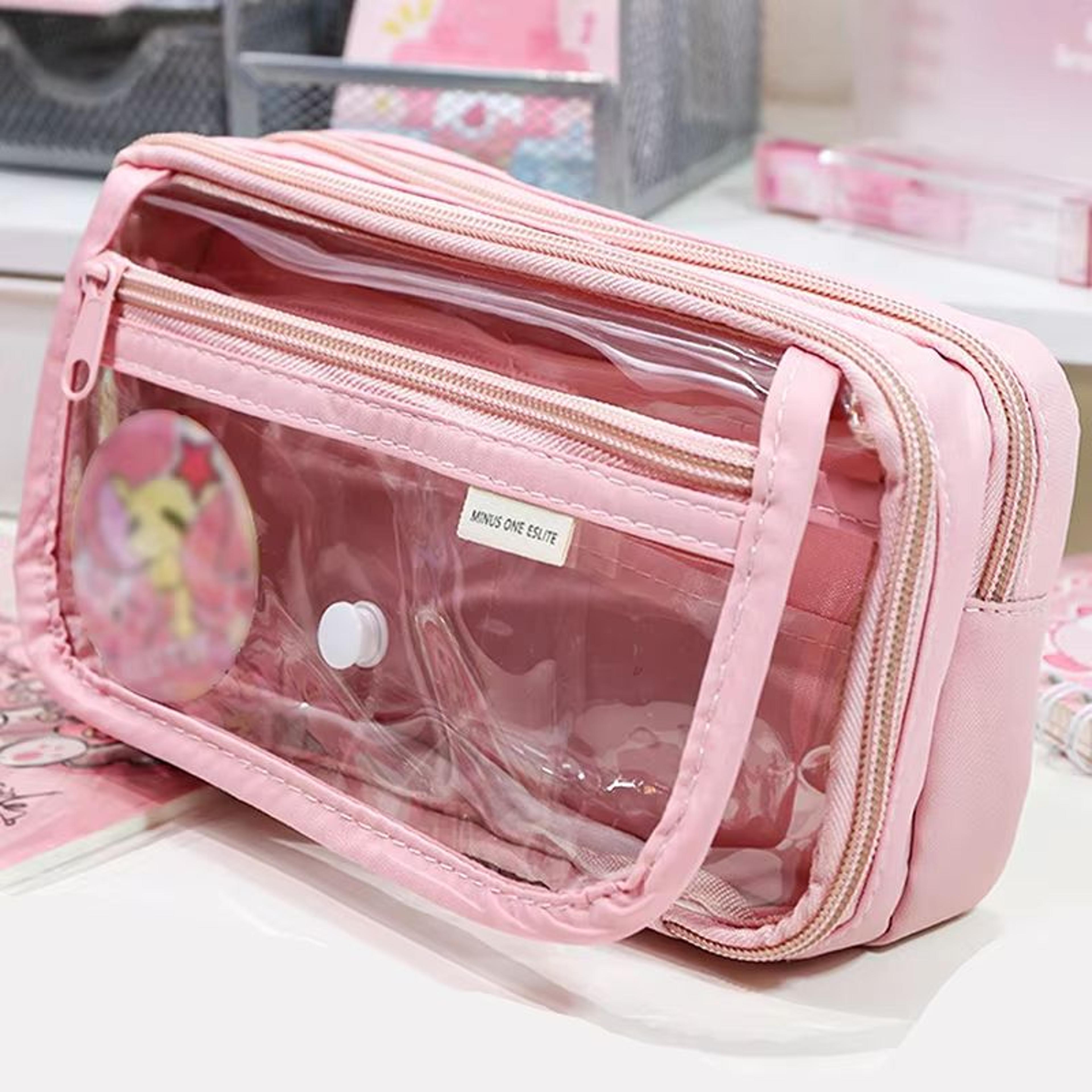 Pencil Bag For School Students With Large Capacity MultiFunctional Pen Case Macaron Color Matching  11