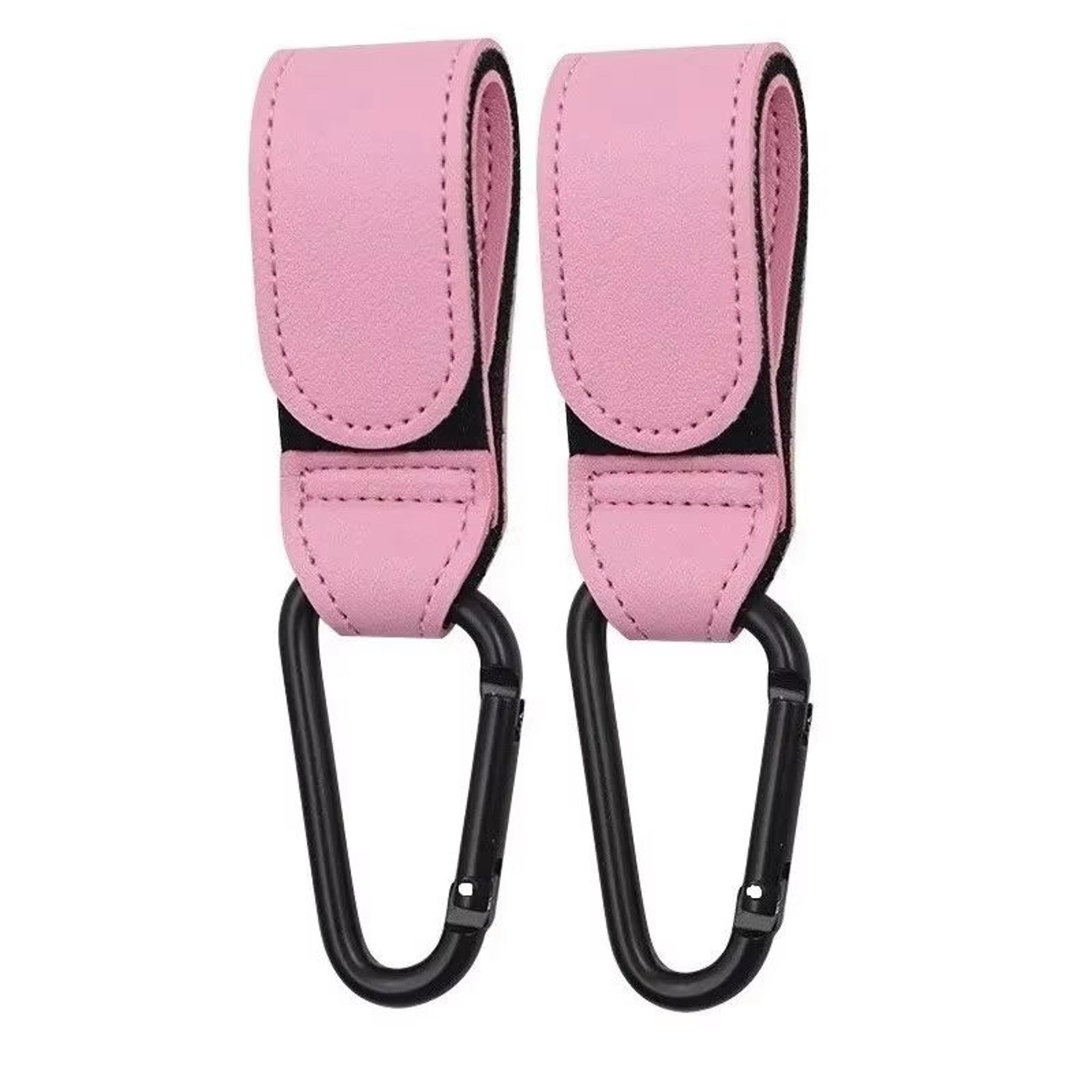 Adjustable Leather Stroller Hooks 2Pack Universal PU Pram Bag Hangers For Diaper Bag And Travel Ess 9