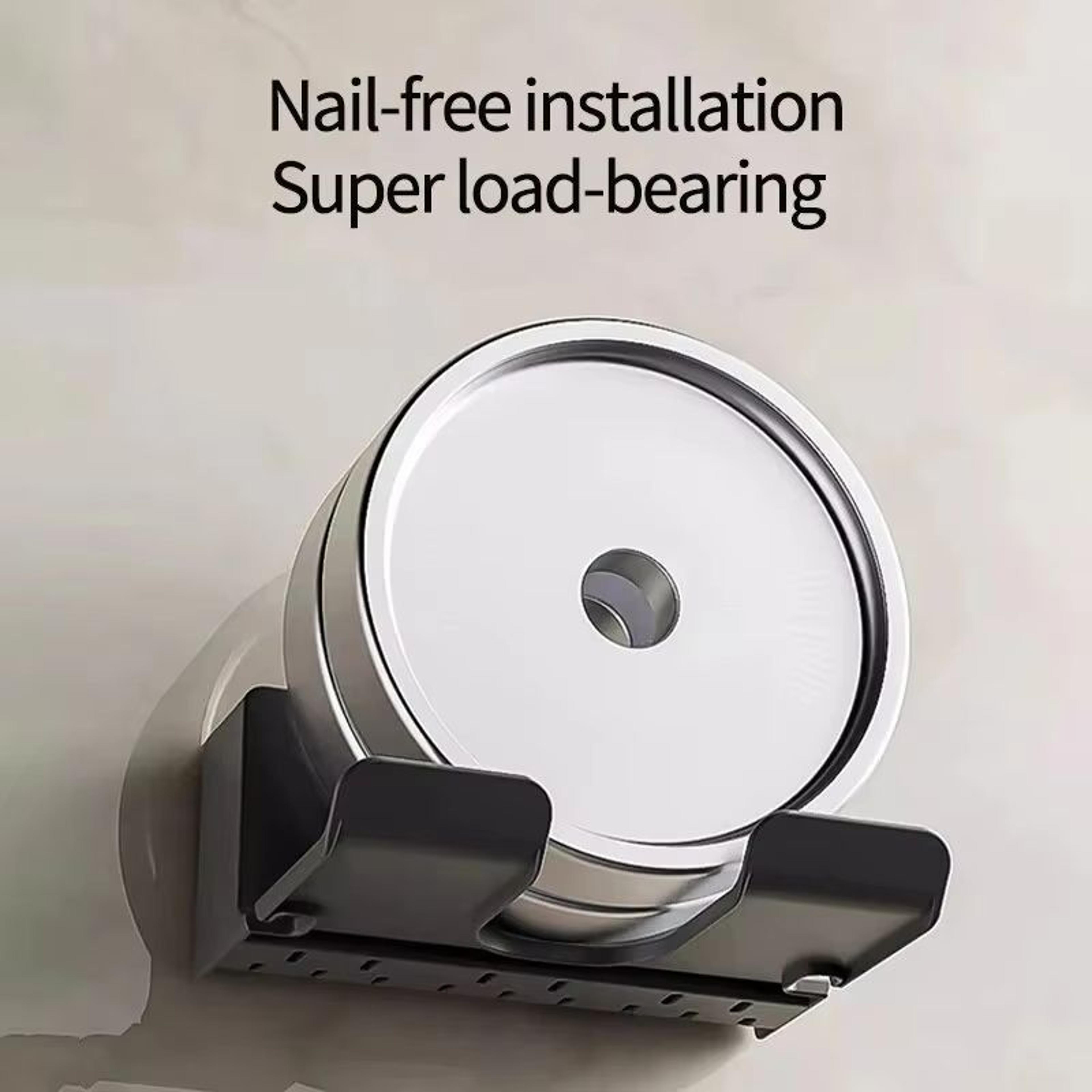 Wall Mount Hair Dryer Holder Stand Plastic Bathroom Hair Tool Organizer Rack 3