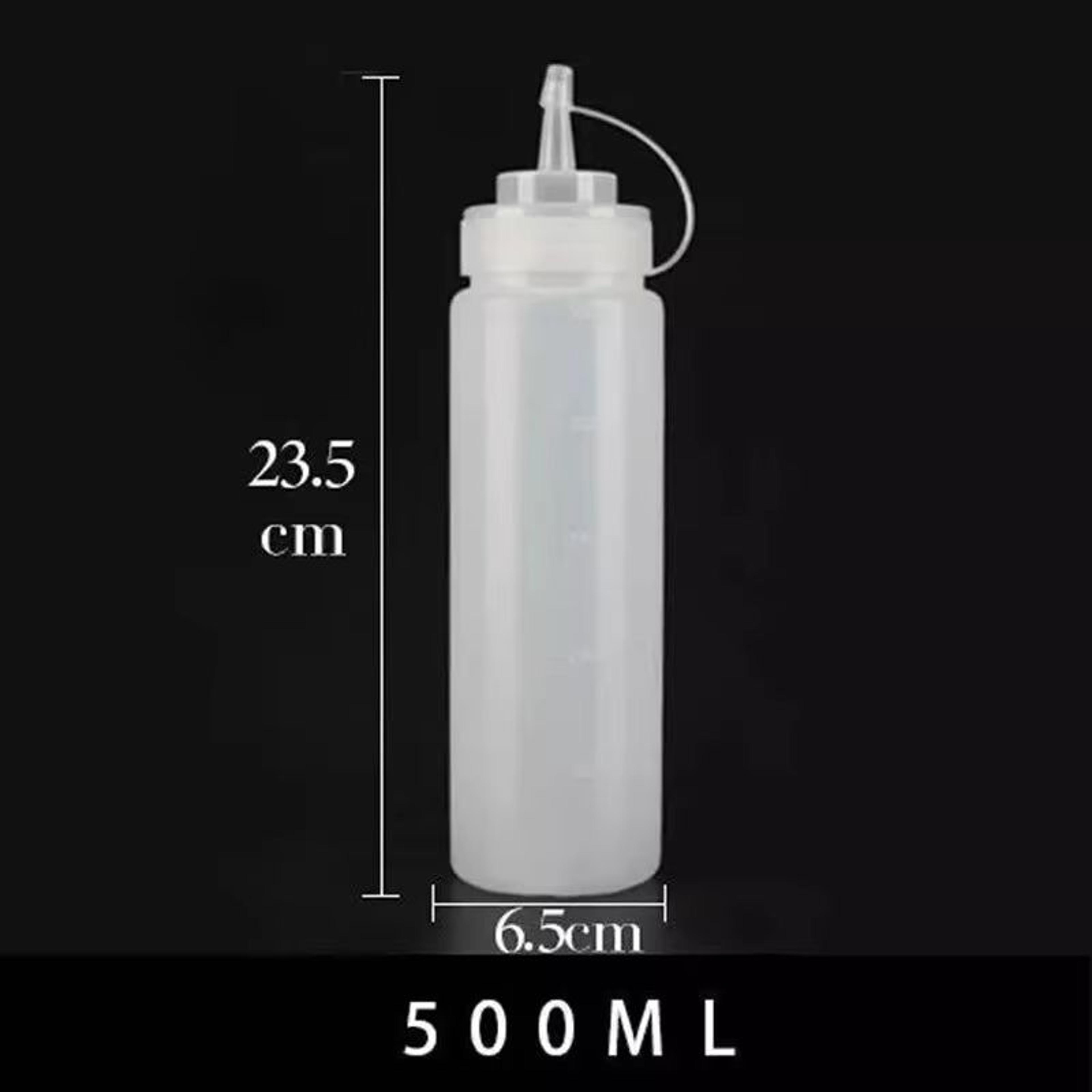 Pointed Tip Sauce Squeeze Bottle 169 Fl Oz Refillable Plastic Condiment Dispenser 4