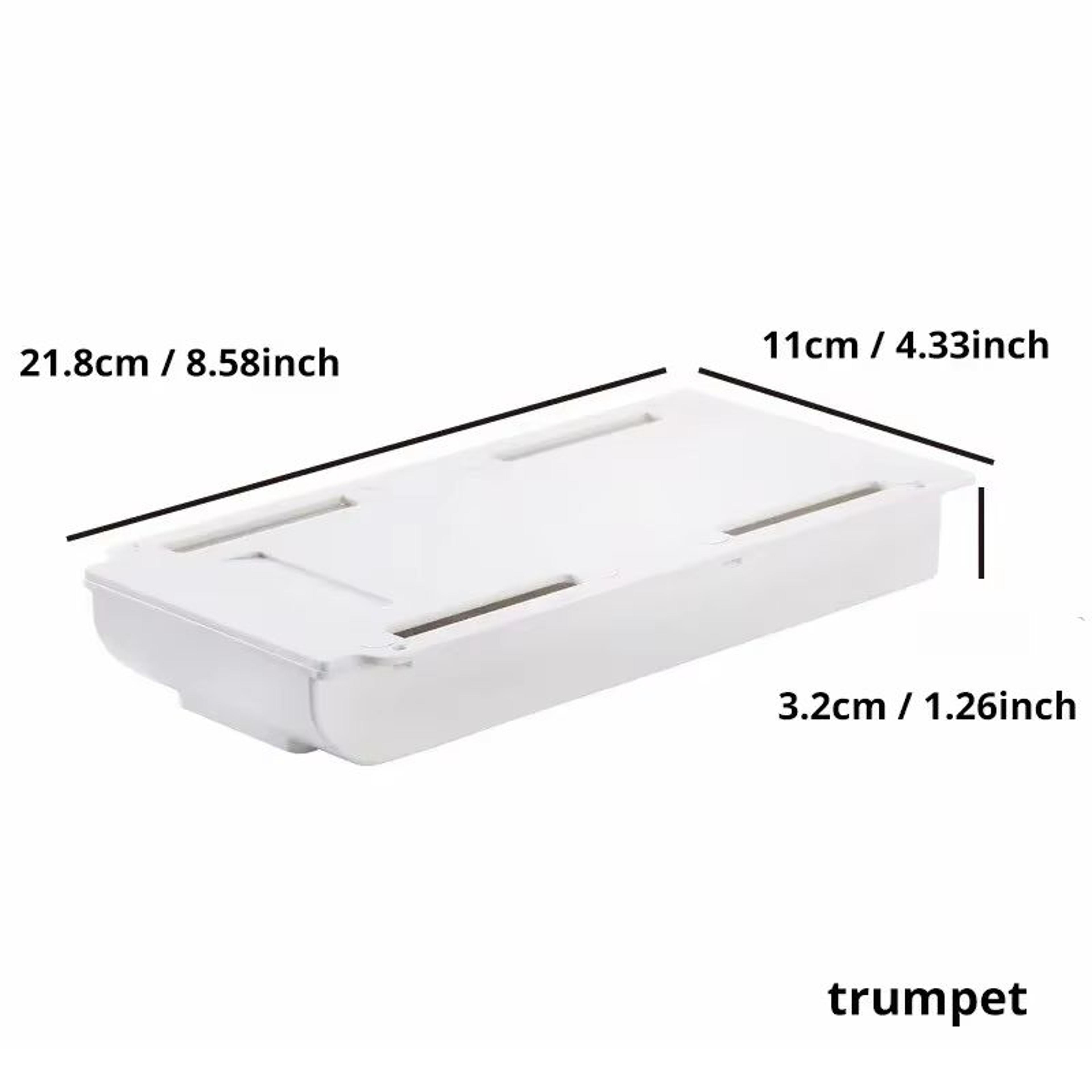 Premium UnderDesk Hidden Storage Drawer  SelfAdhesive SpaceSaving Organizing Tray 7