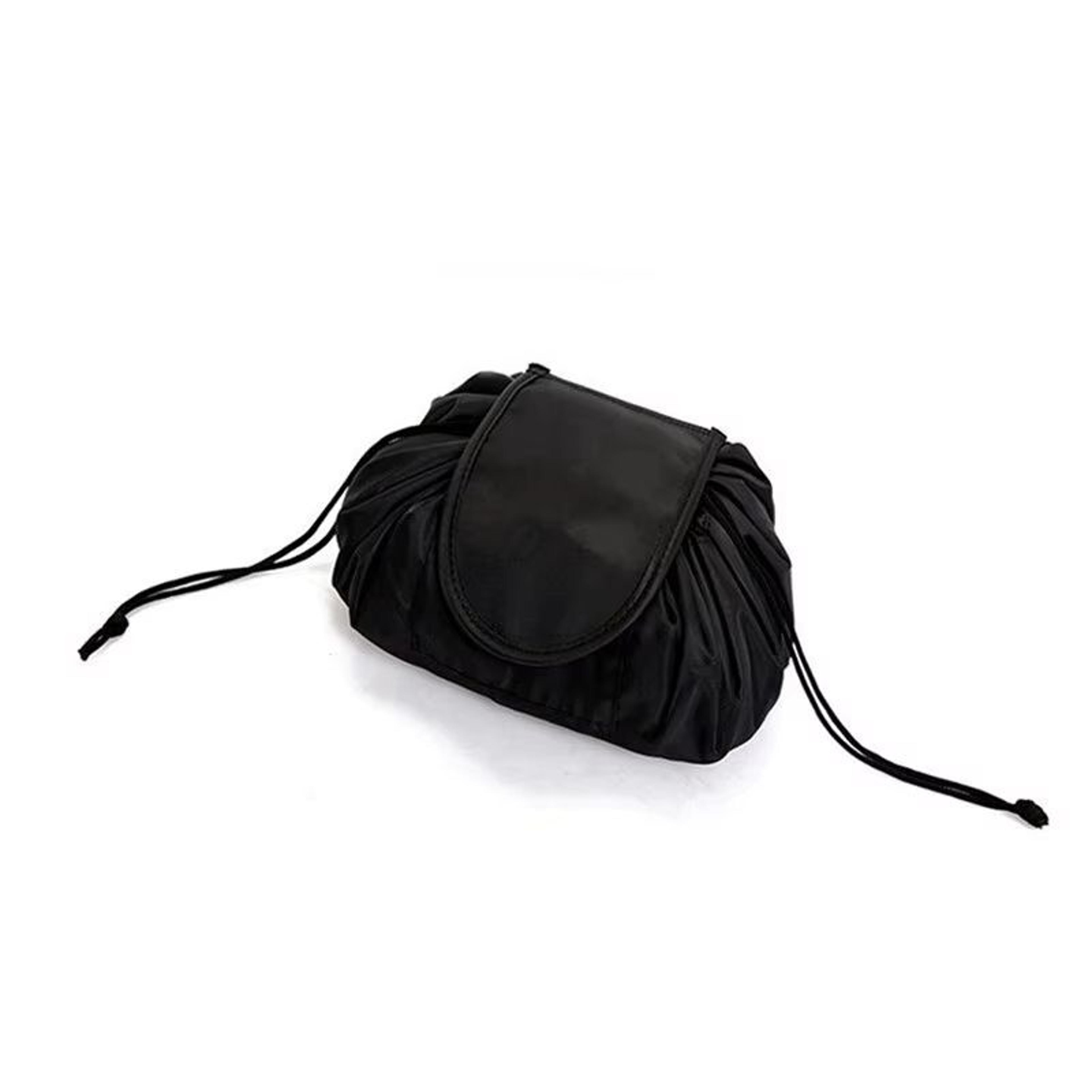 Large Travel Drawstring Makeup Storage Bag  Portable Elastic Cosmetic Organizer 5