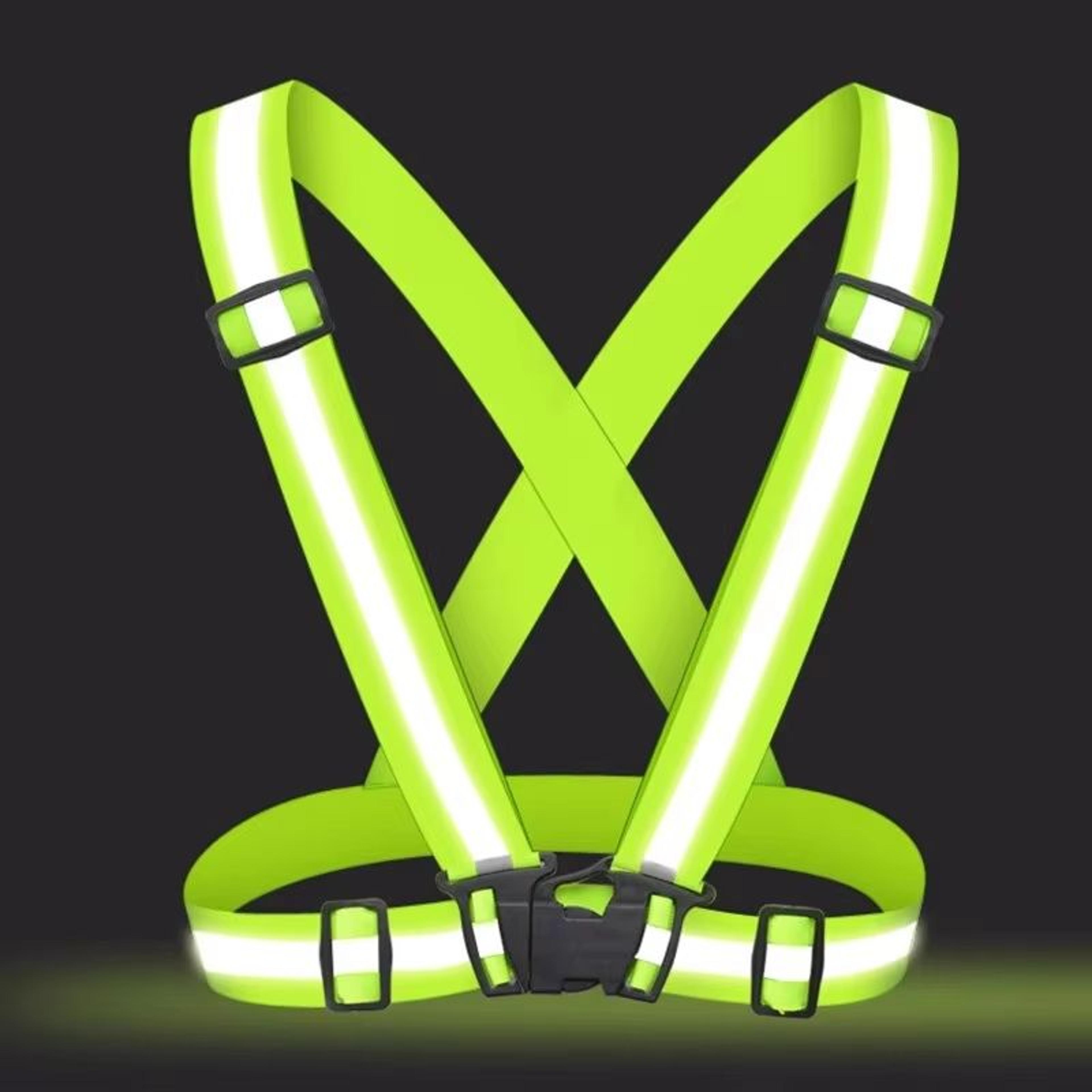 Adjustable Reflective Safety Vest  Outdoor Night Running  Cycling Visibility Gear 0