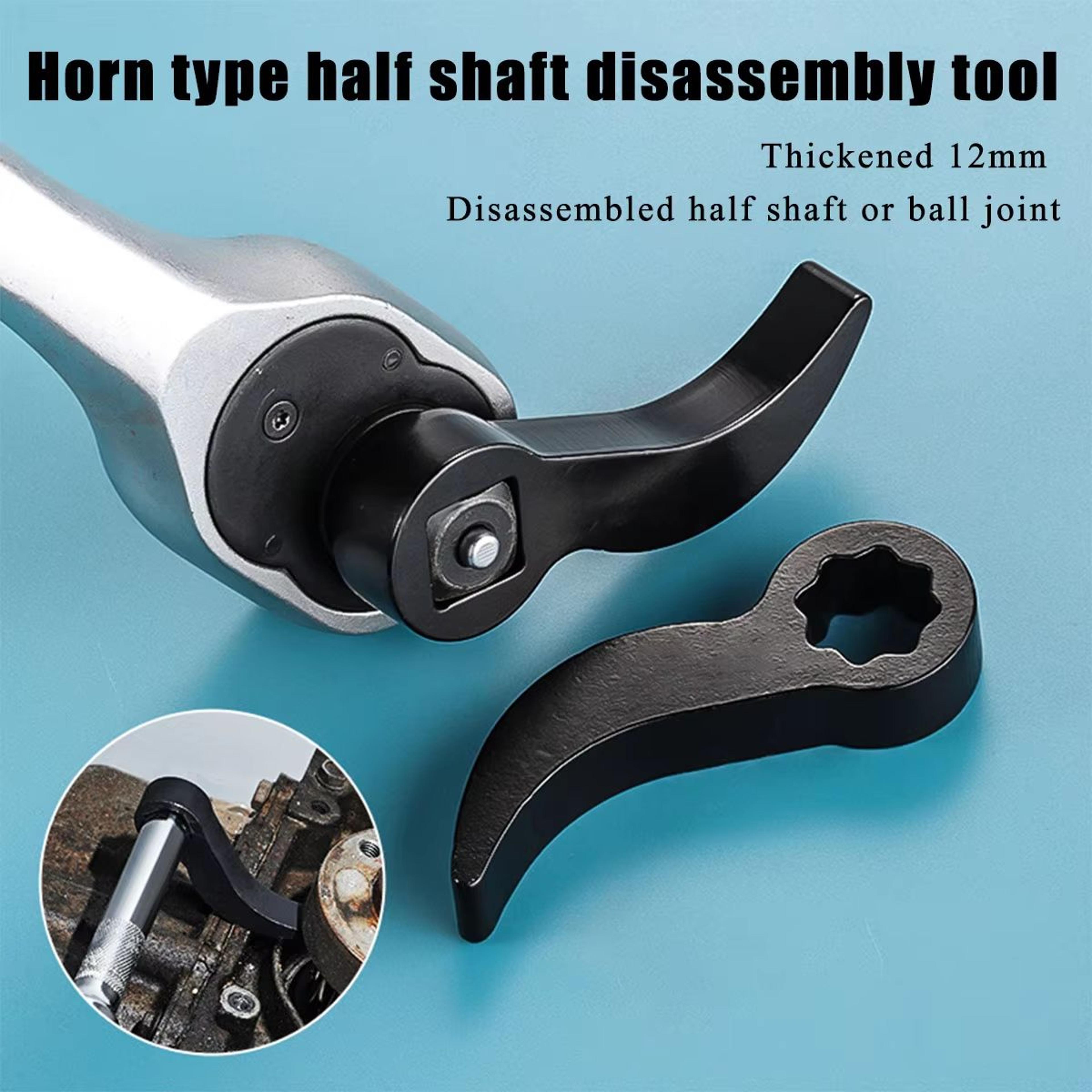 AngleType Half Axle Disassembly Tool  Drive Pry Bar Adapter For OpenEnd Wrenches 0