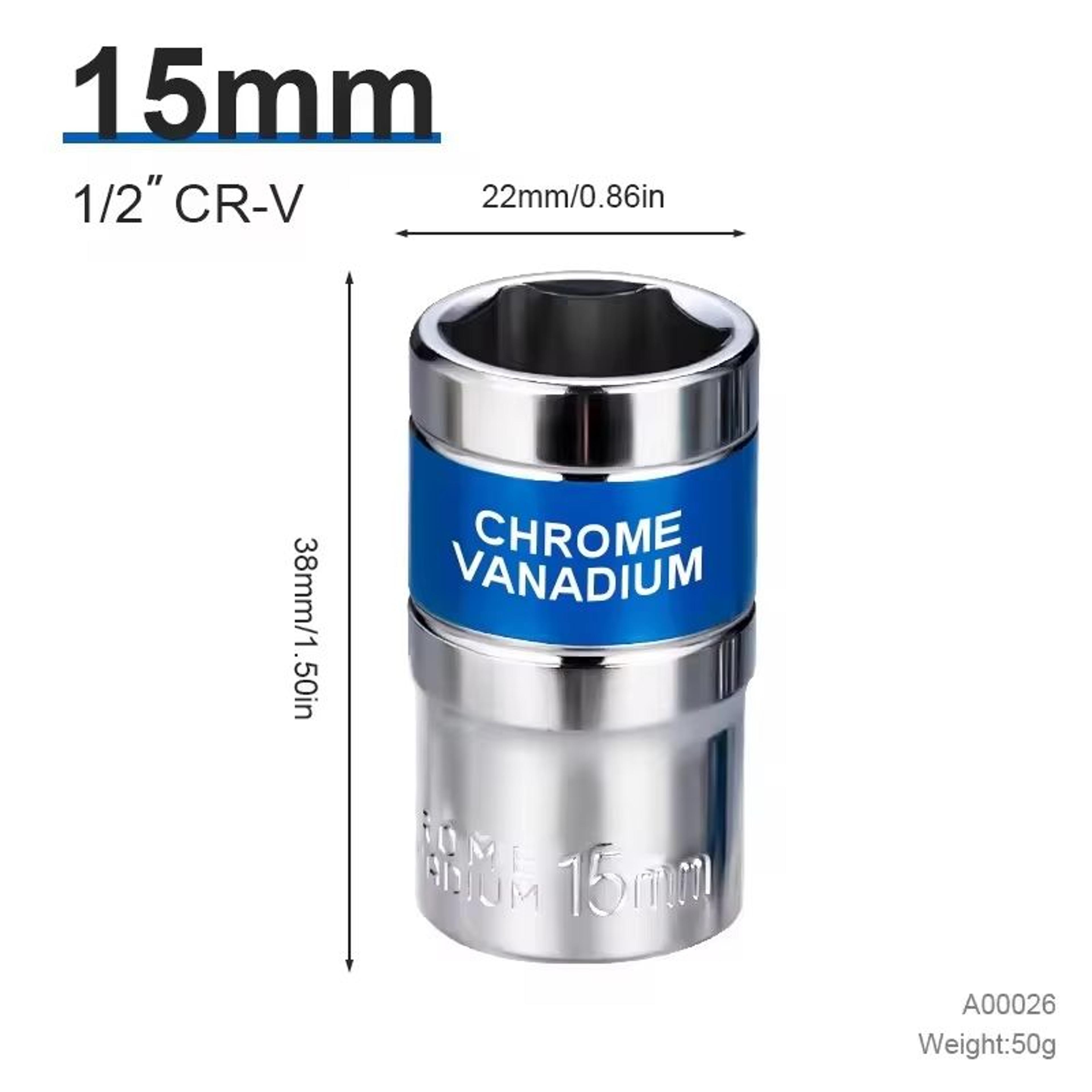 12 Drive Deep Impact Socket Set 832 Mm  HeavyDuty Impact Sockets For Pneumatic Wrenches  Tire Remov 14