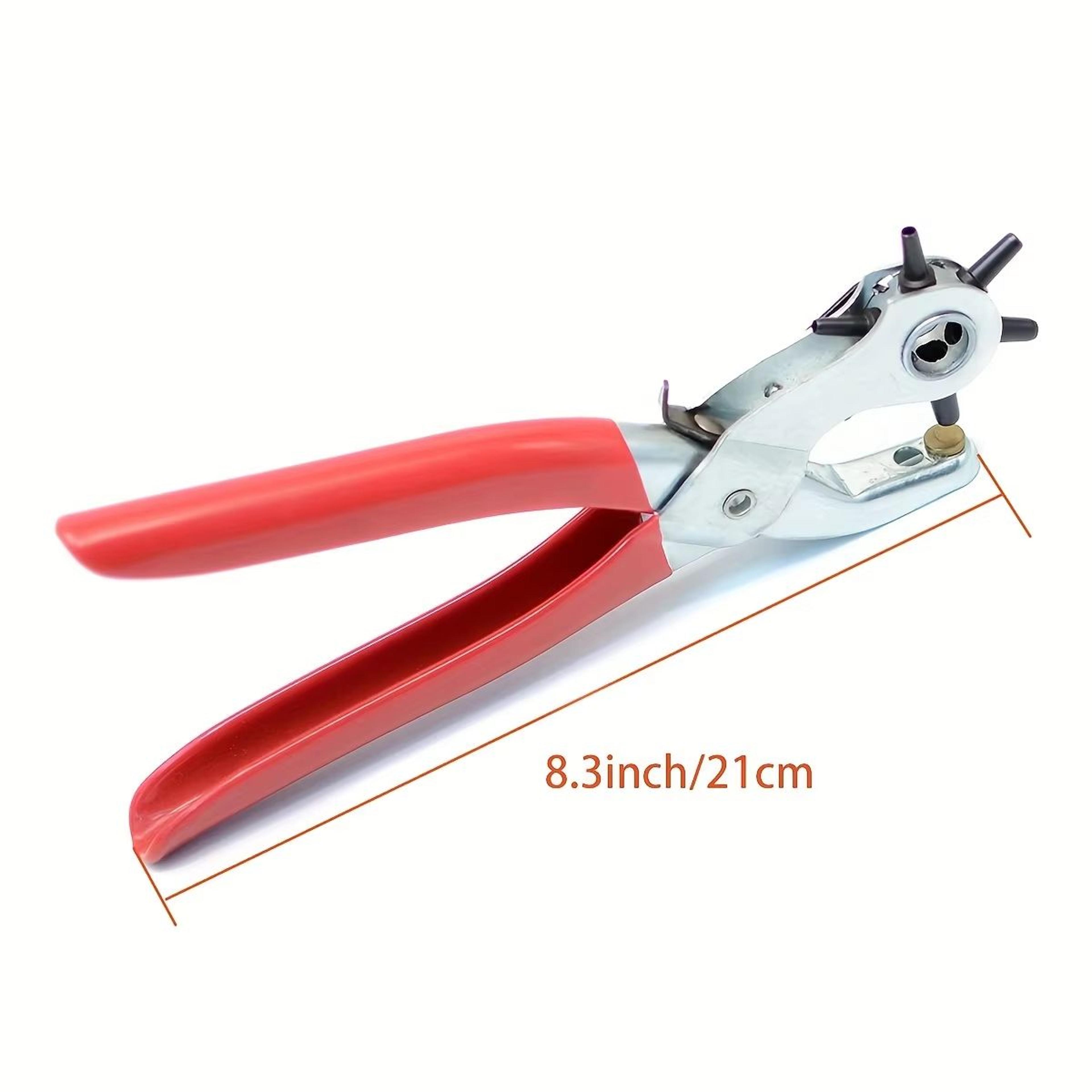 MultiSize Rotating Leather Punch  6Hole Belt Hand Punch Tool For DIY Leather Crafts 6