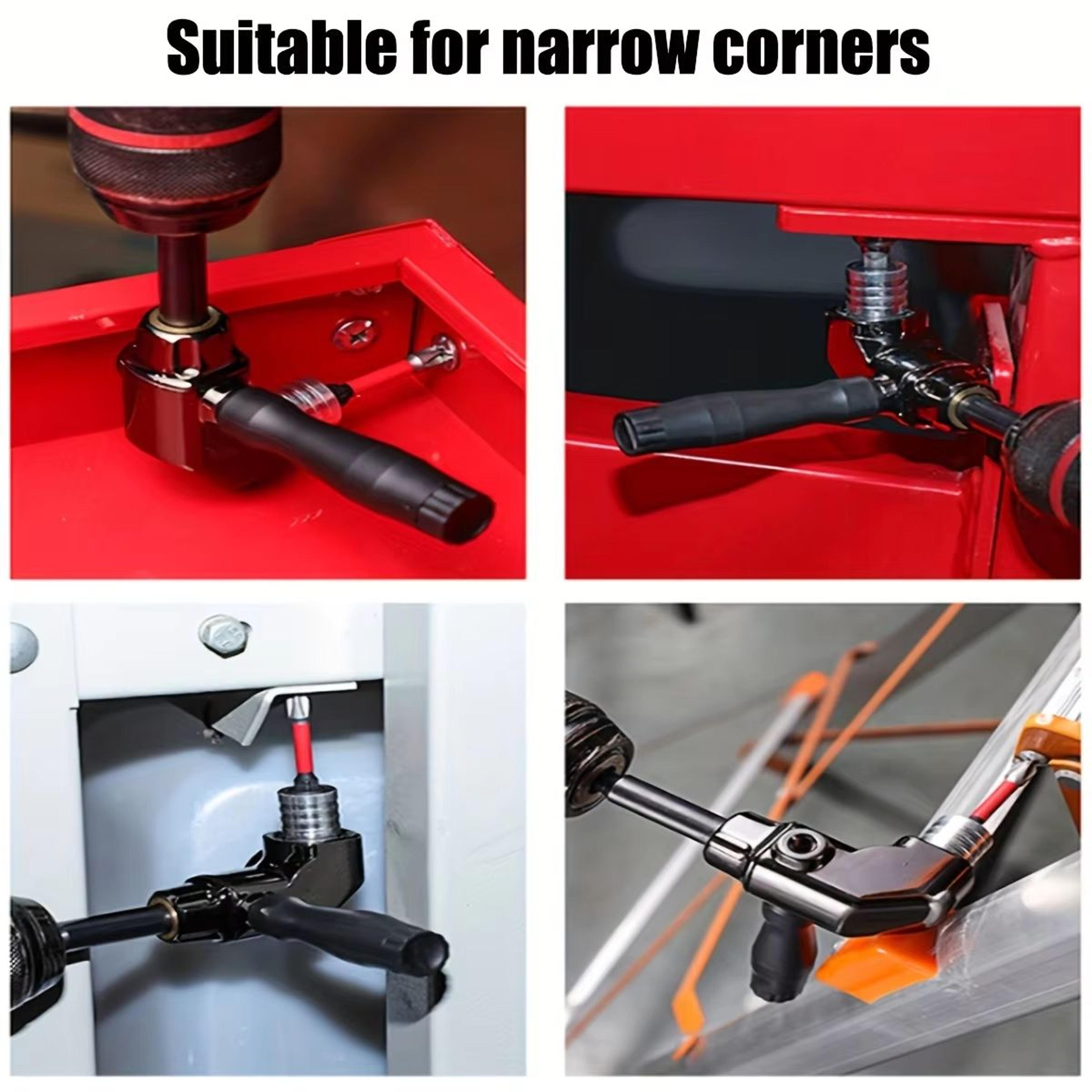 90105 Degree Angle Electric Corner Turner  RightAngle Electric Screwdriver Accessory With Flexible  5