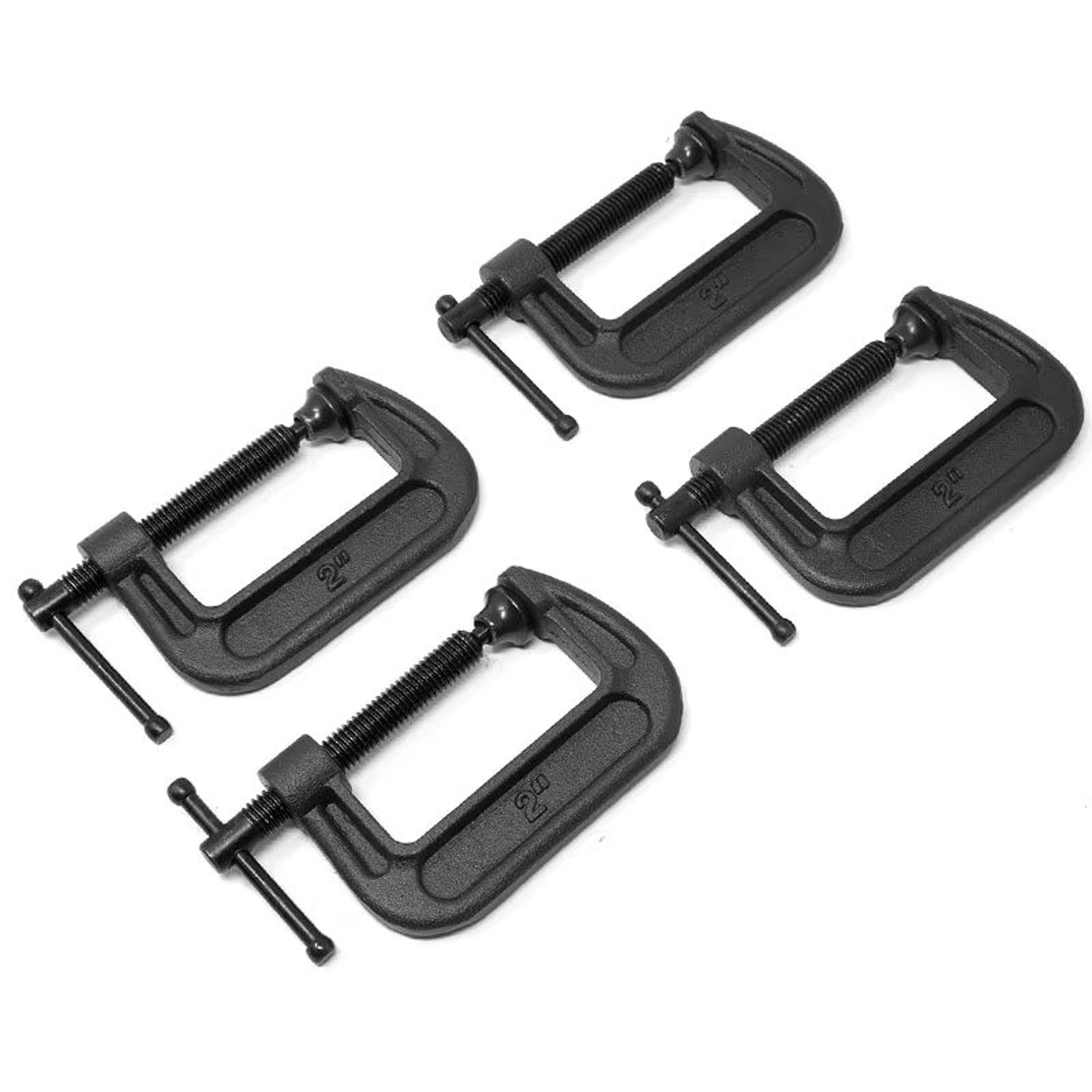 GShaped Mini CFixture Clamp With Sliding THandle  HeavyDuty Woodworking Welding  Metal Workpiece To 1