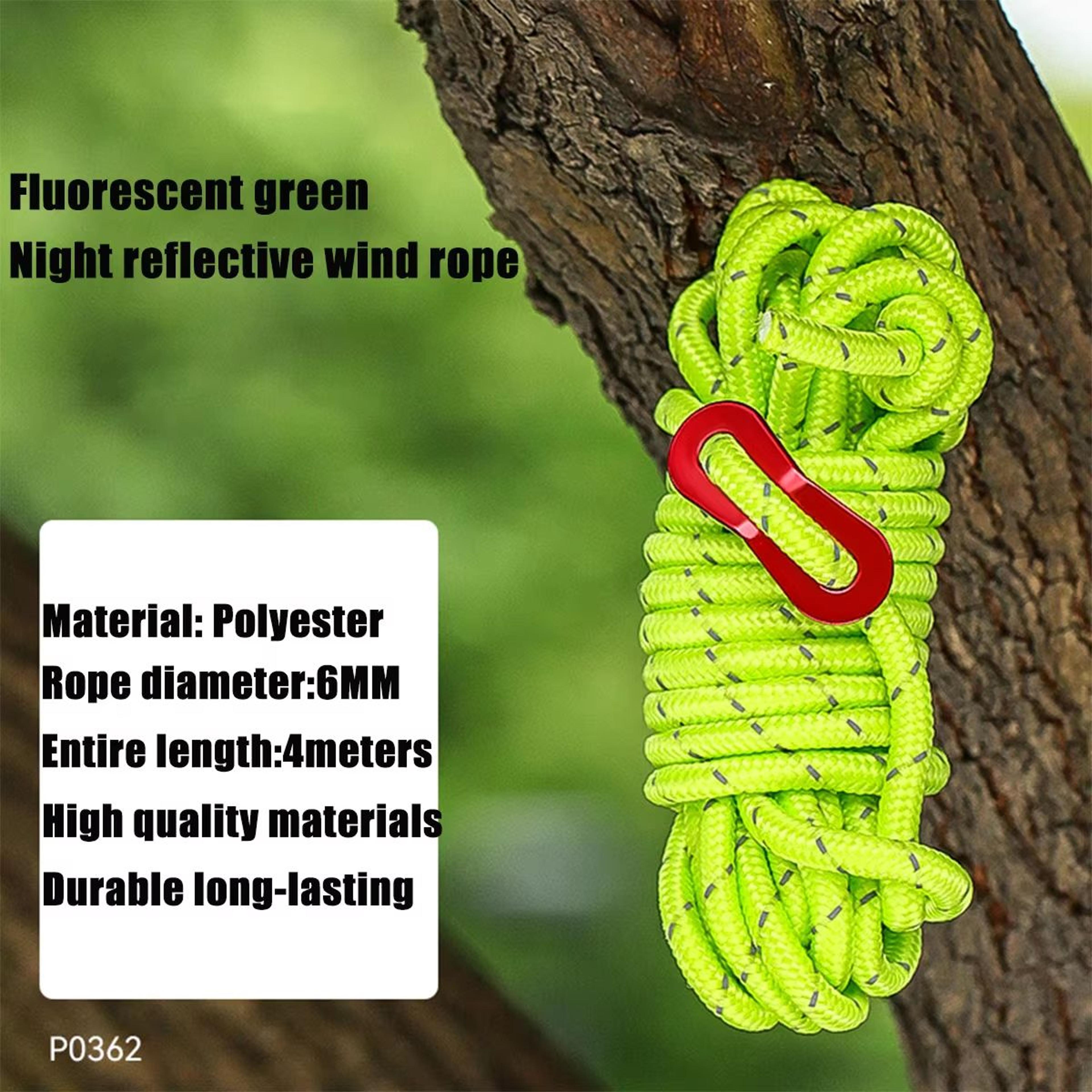 6mm Outdoor Safety Climbing Rope 1312ft Rescue And Abseiling Lifeline 7