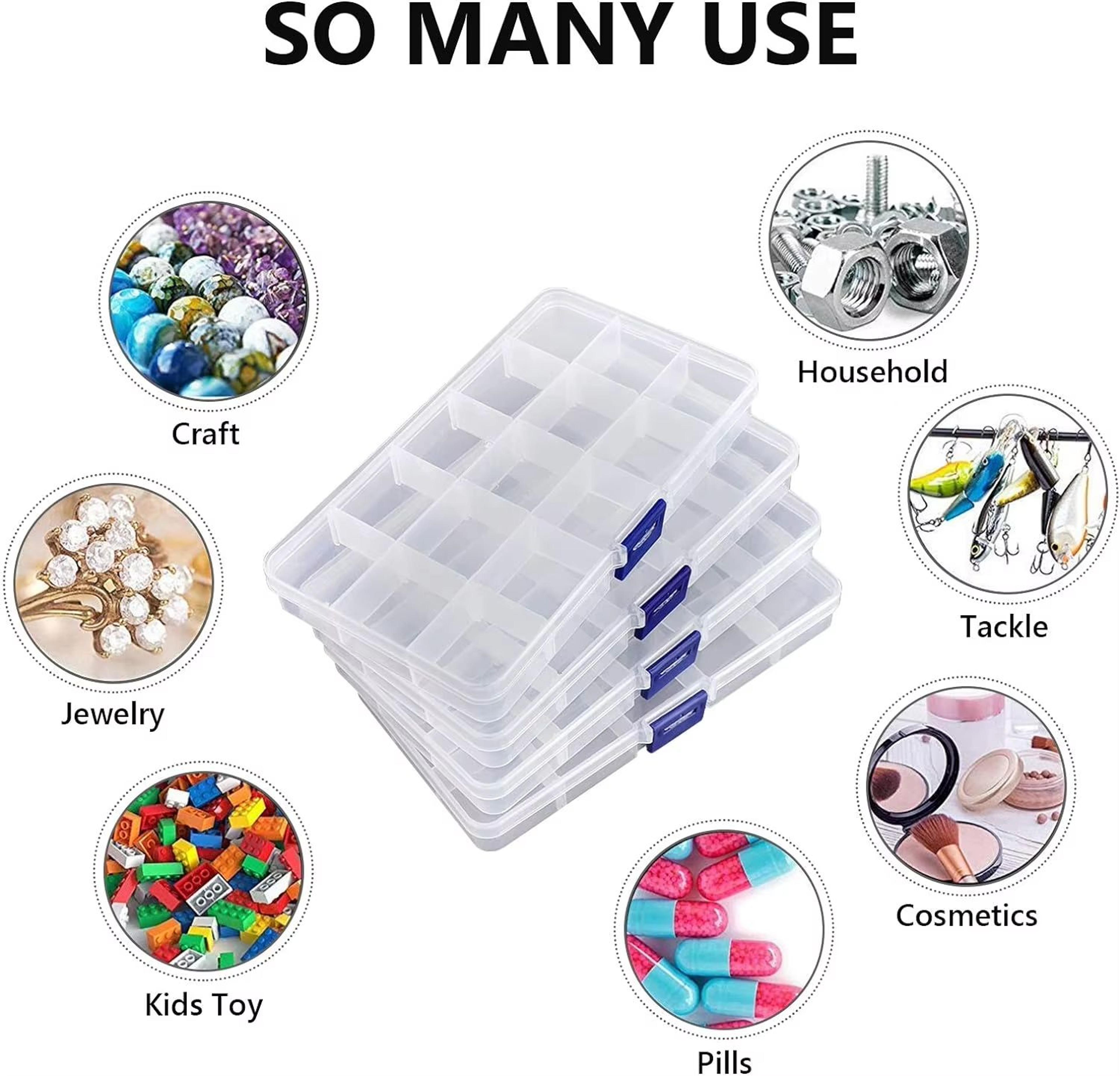 Adjustable 1015 Compartment Plastic Storage Box Organizer For Jewelry And Small Accessories 5