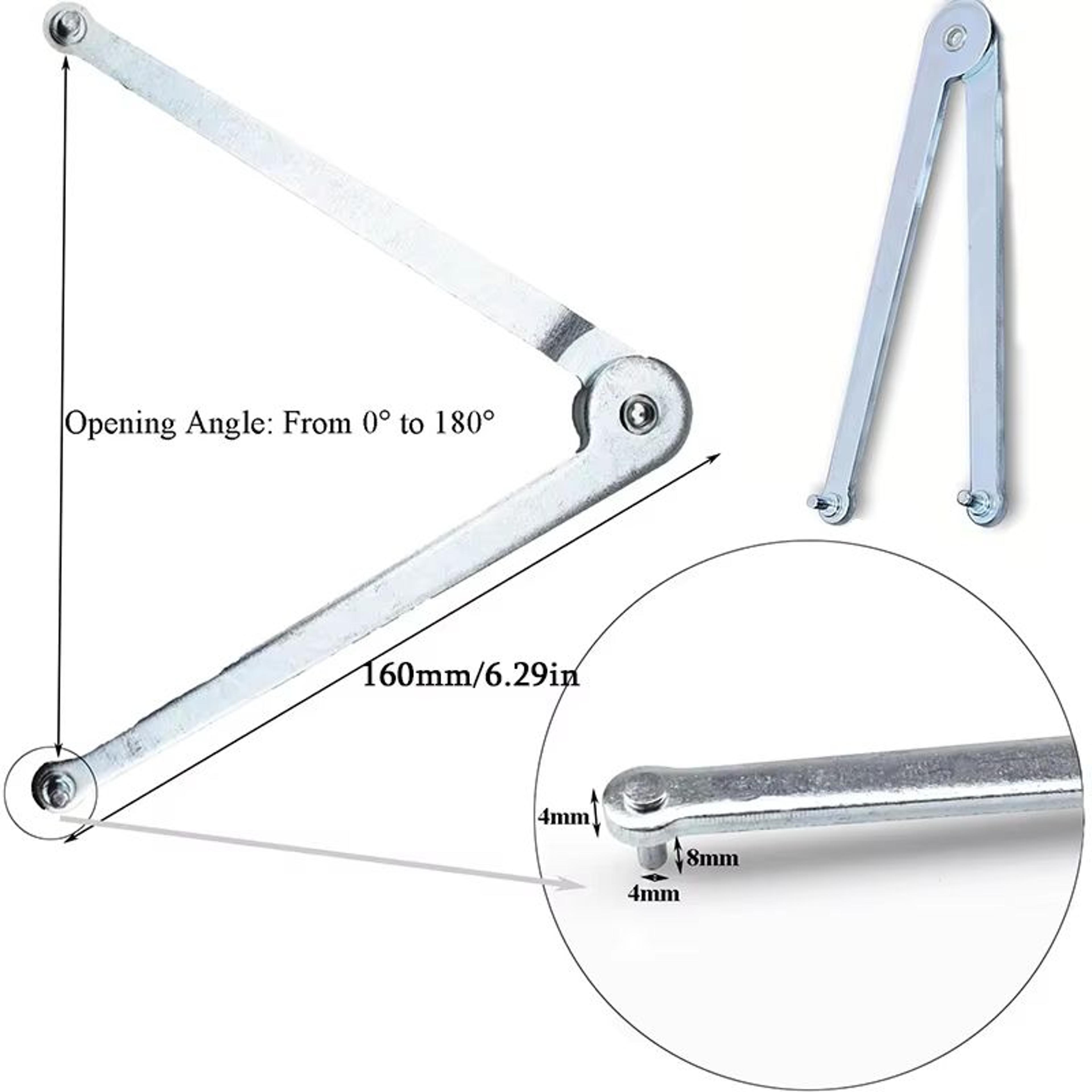 Universal Adjustable Pin Wrench Pliers For Angle Grinders Fits 4 Mm  015 In Pins 5