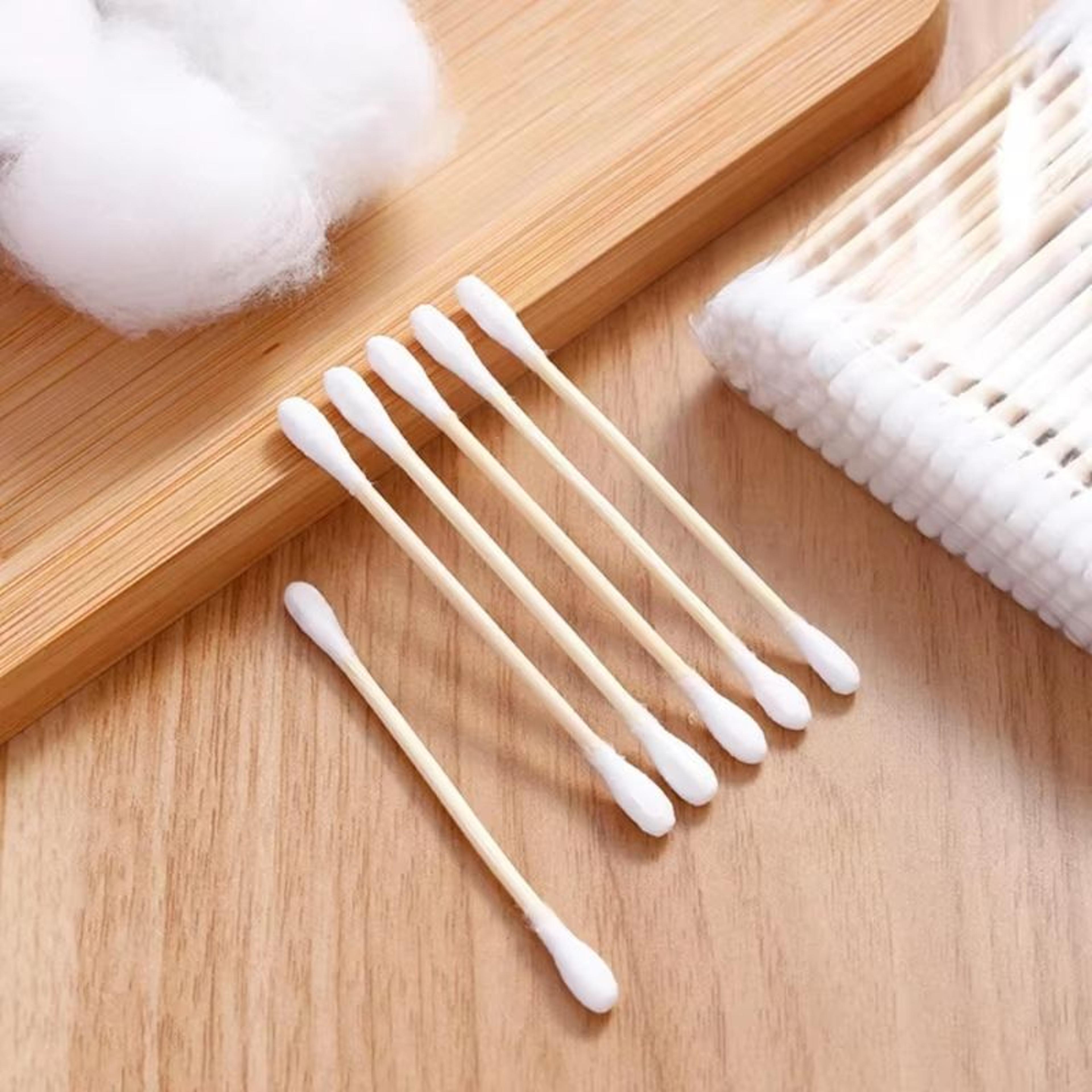 100pc Disposable DoubleEnded Cotton Swabs For Ear Cleaning And Makeup Removal 4